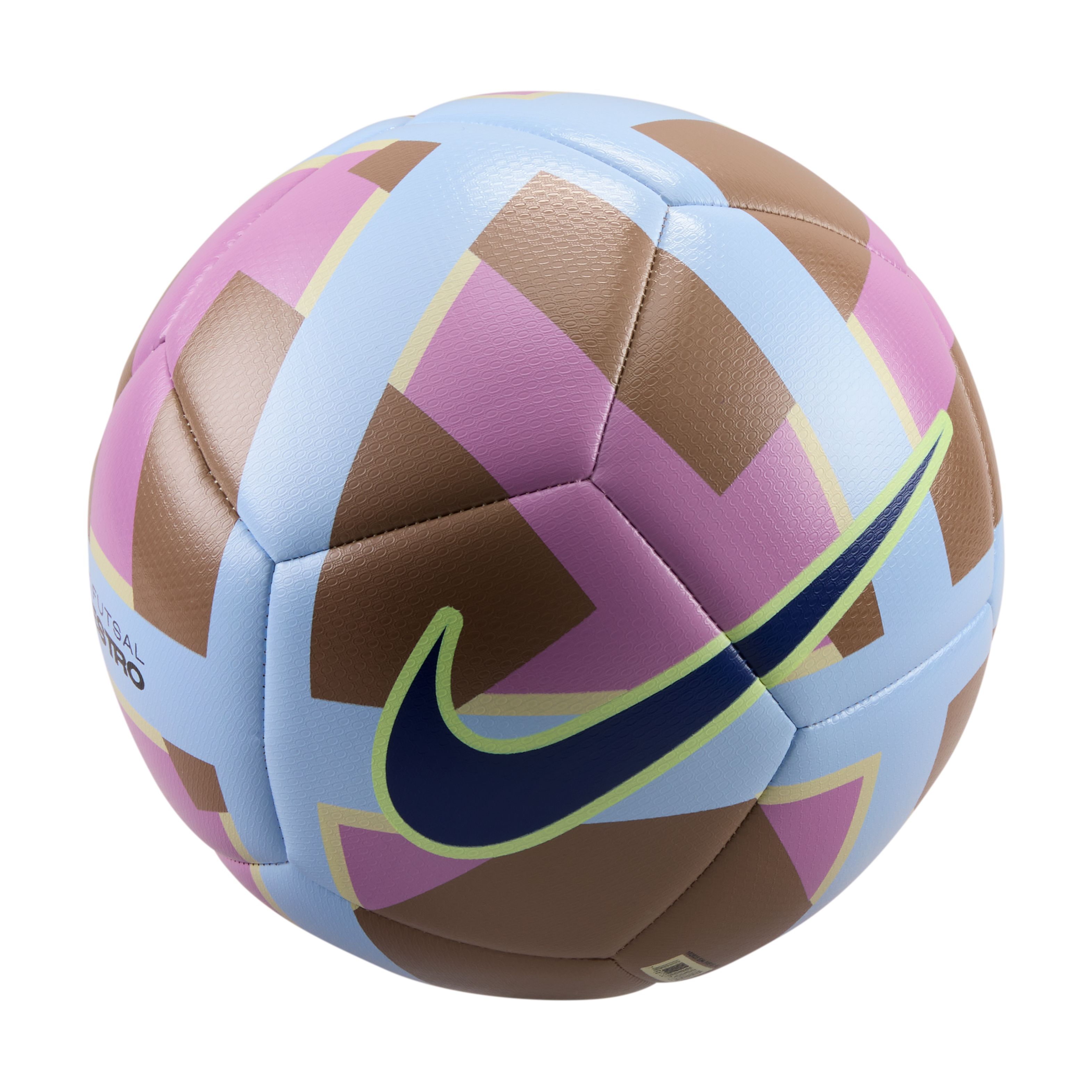 Nike Futsal Maestro Zaalvoetbal Maat 4 Donkerbruin Blauw Roze Geel