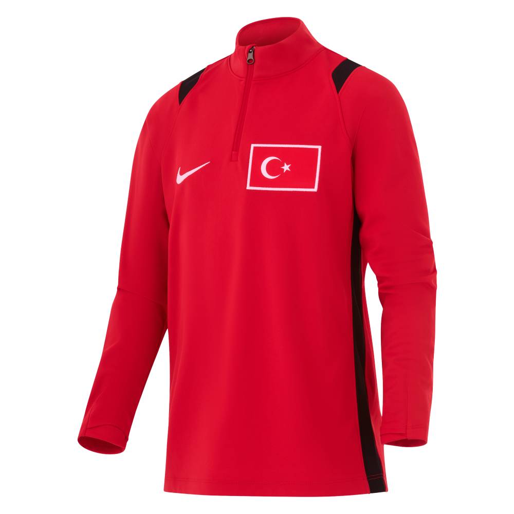 Nike Turkije Academy Pro Trainingstrui 1/4-Zip 2026-2028 Kids Rood Zwart