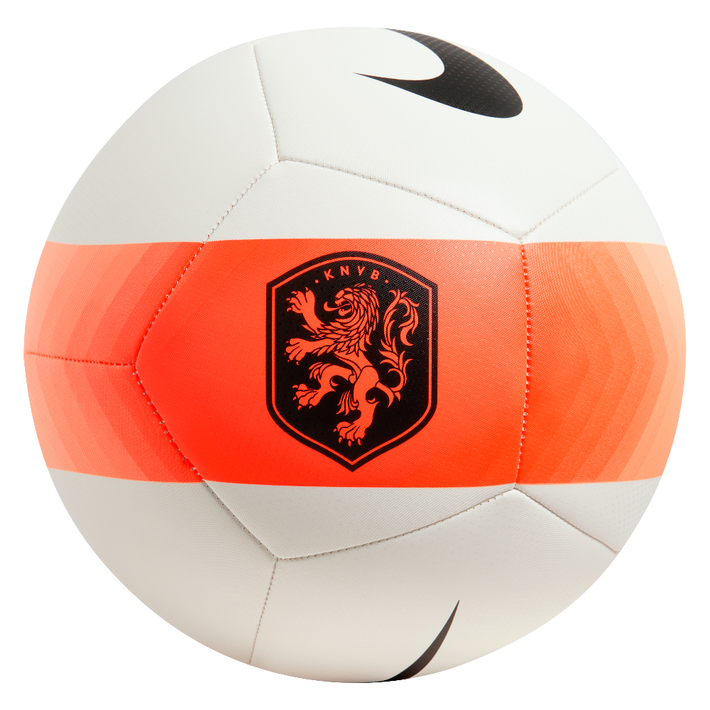 Nike Nederland Pitch Voetbal Maat 5 2026-2028 Wit Zwart Oranje