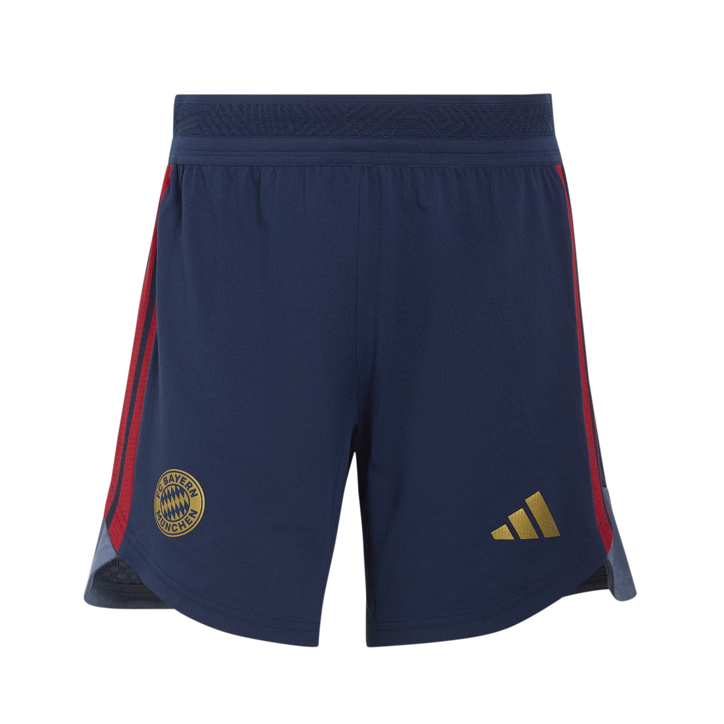 Adidas Bayern M&uuml;nchen Trainingsbroekje 2026-2027 Dames Donkerblauw Rood Goud
