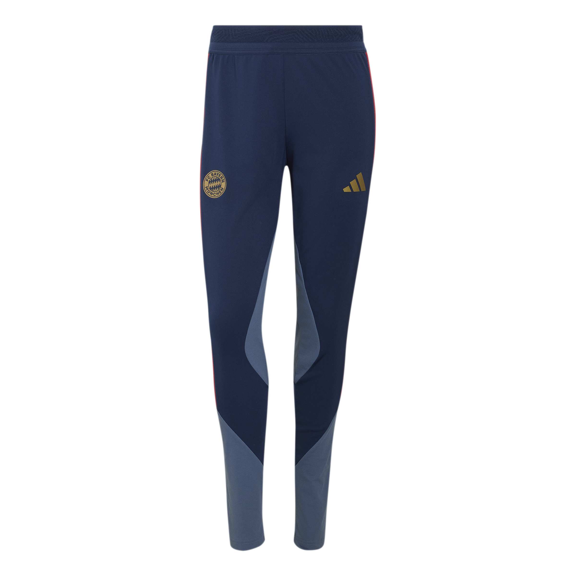 Adidas Bayern M&uuml;nchen Trainingsbroek 2026-2027 Dames Donkerblauw Rood Goud