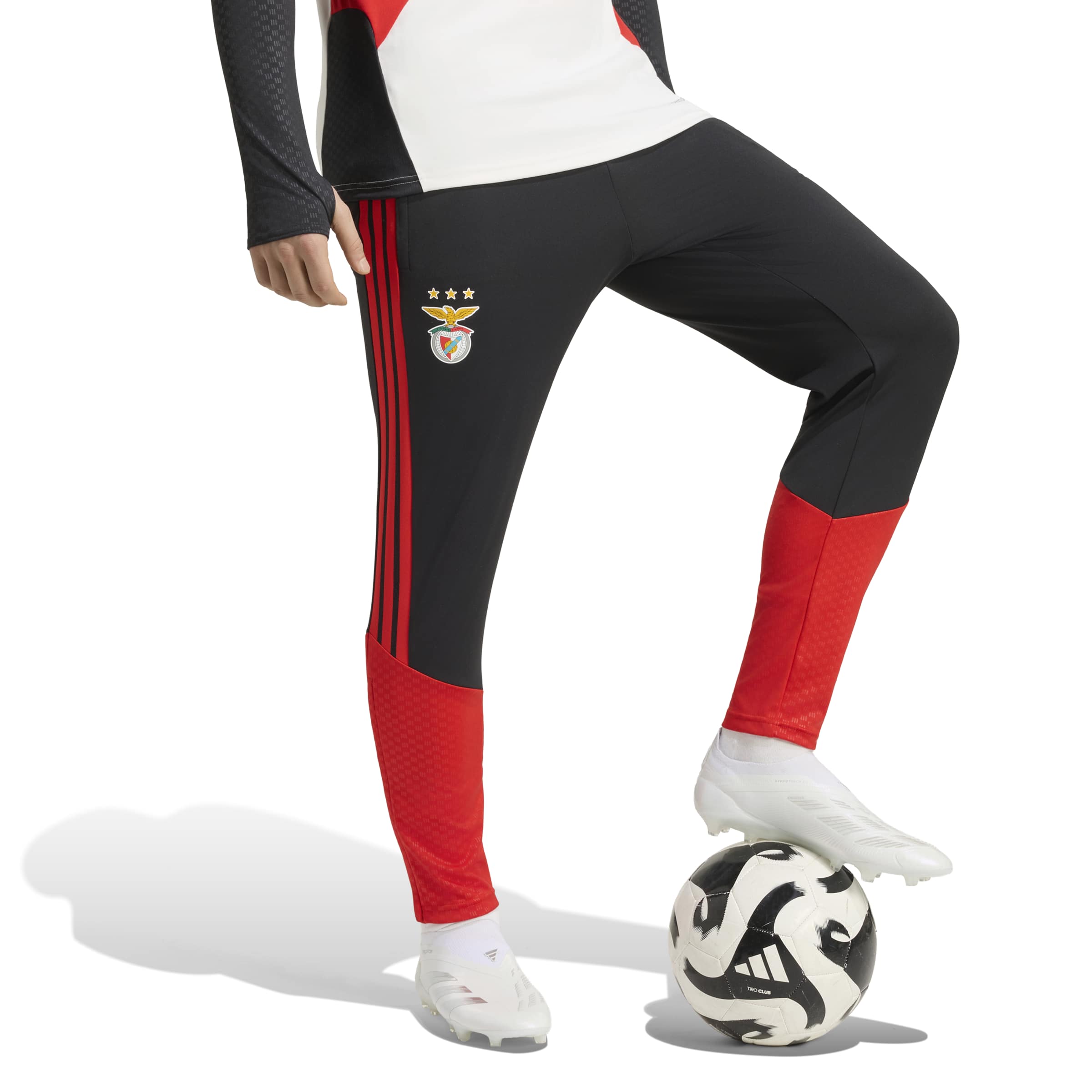 Adidas Benfica Trainingsbroek 2026-2027 Zwart Rood
