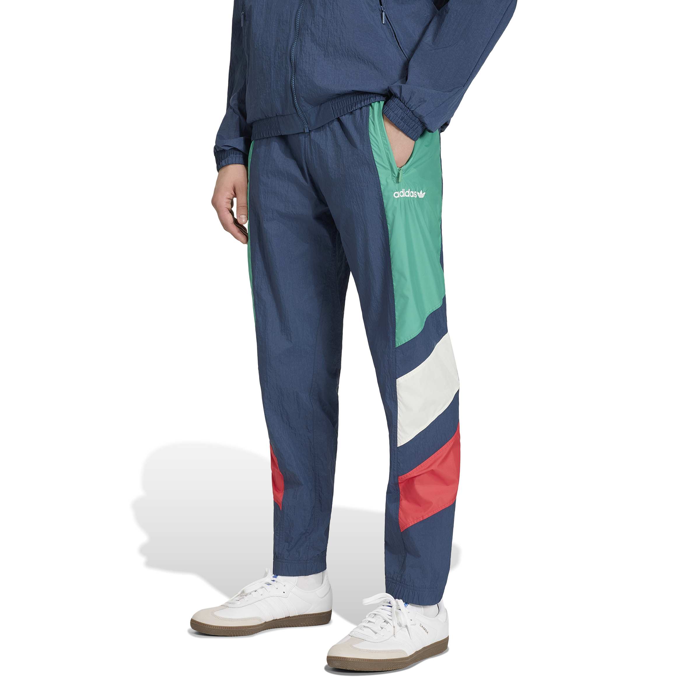 Adidas Itali&euml; EQT Trainingsbroek Donkerblauw Groen Wit Rood