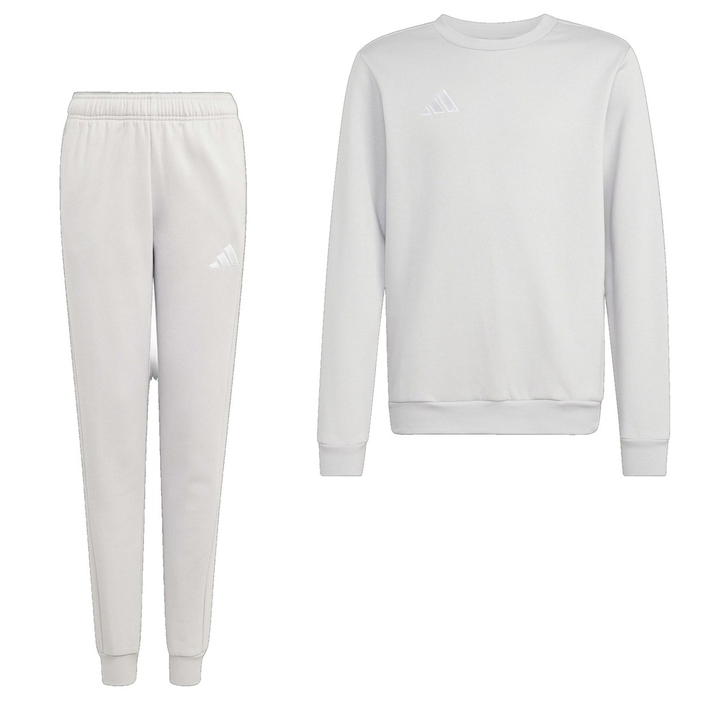 Adidas Entrada 26 Crew Sweater Joggingpak Kids Grijs Wit