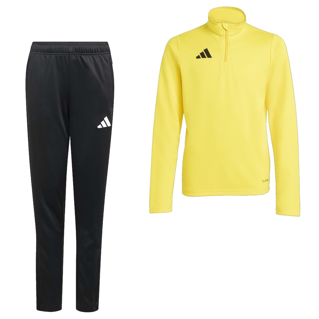 Adidas Entrada 26 Trainingspak 1/4-Zip Kids Geel Zwart