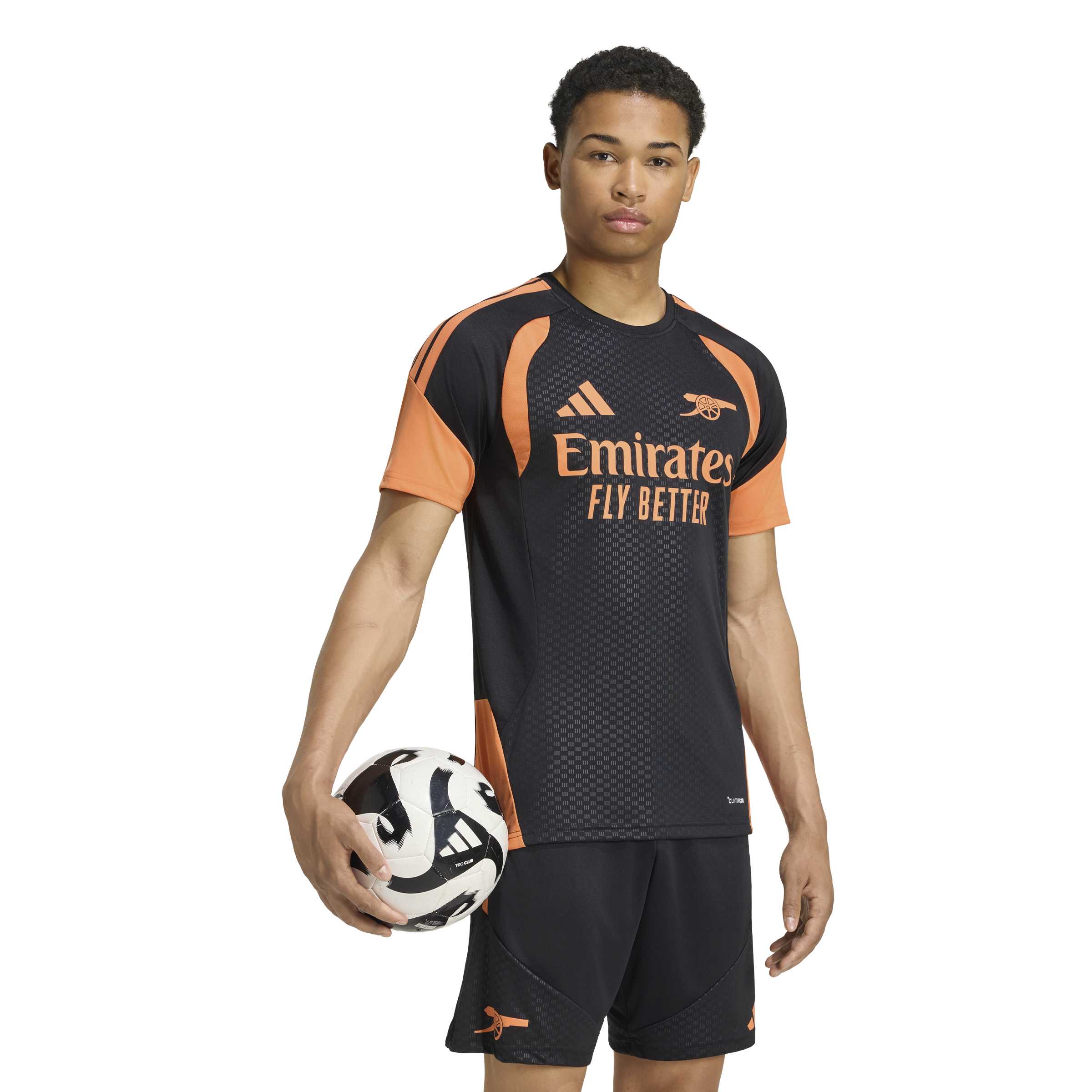 Adidas Arsenal Trainingsshirt 2026-2027 Zwart Oranje