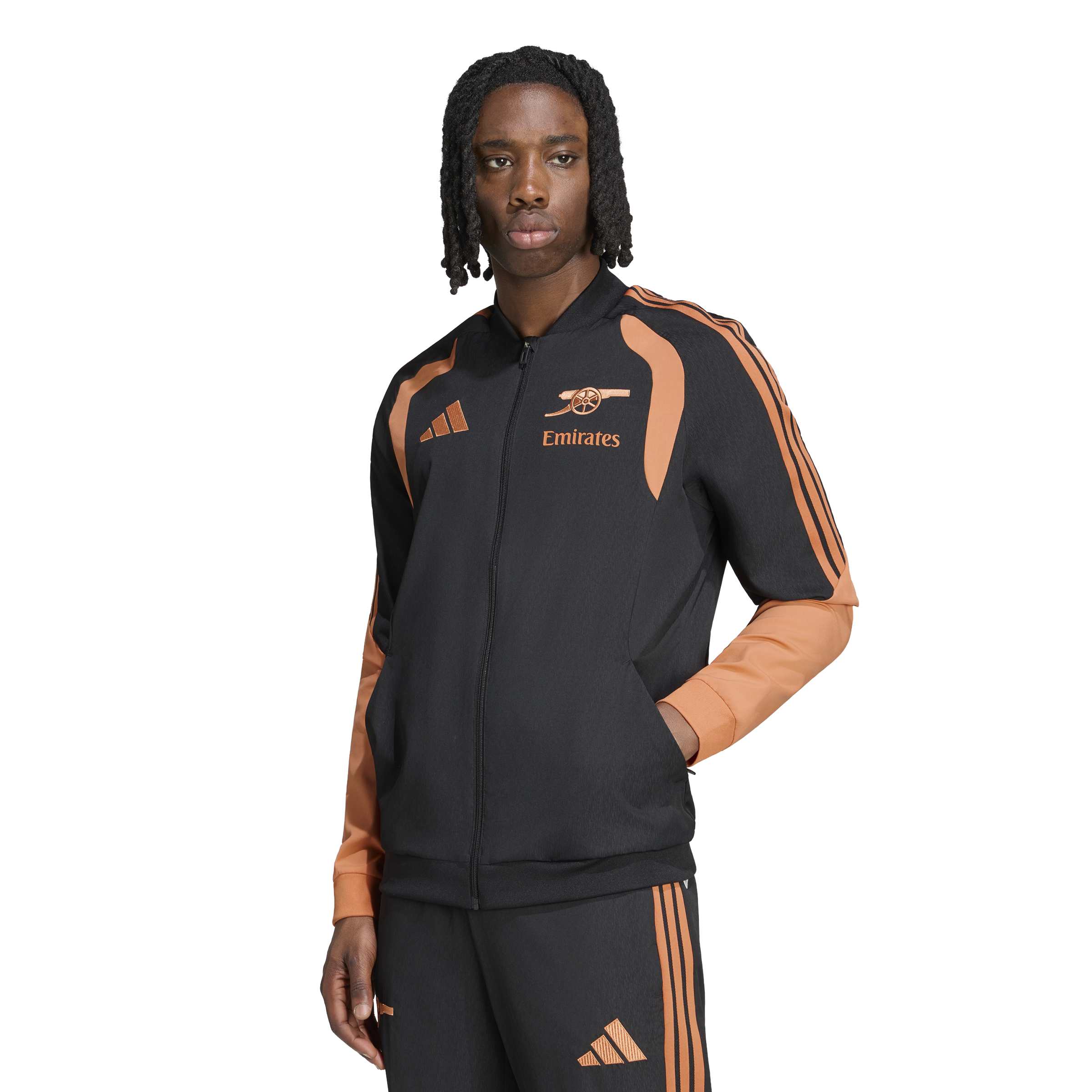 Adidas Arsenal Presentatie Trainingsjack 2026-2027 Zwart Oranje