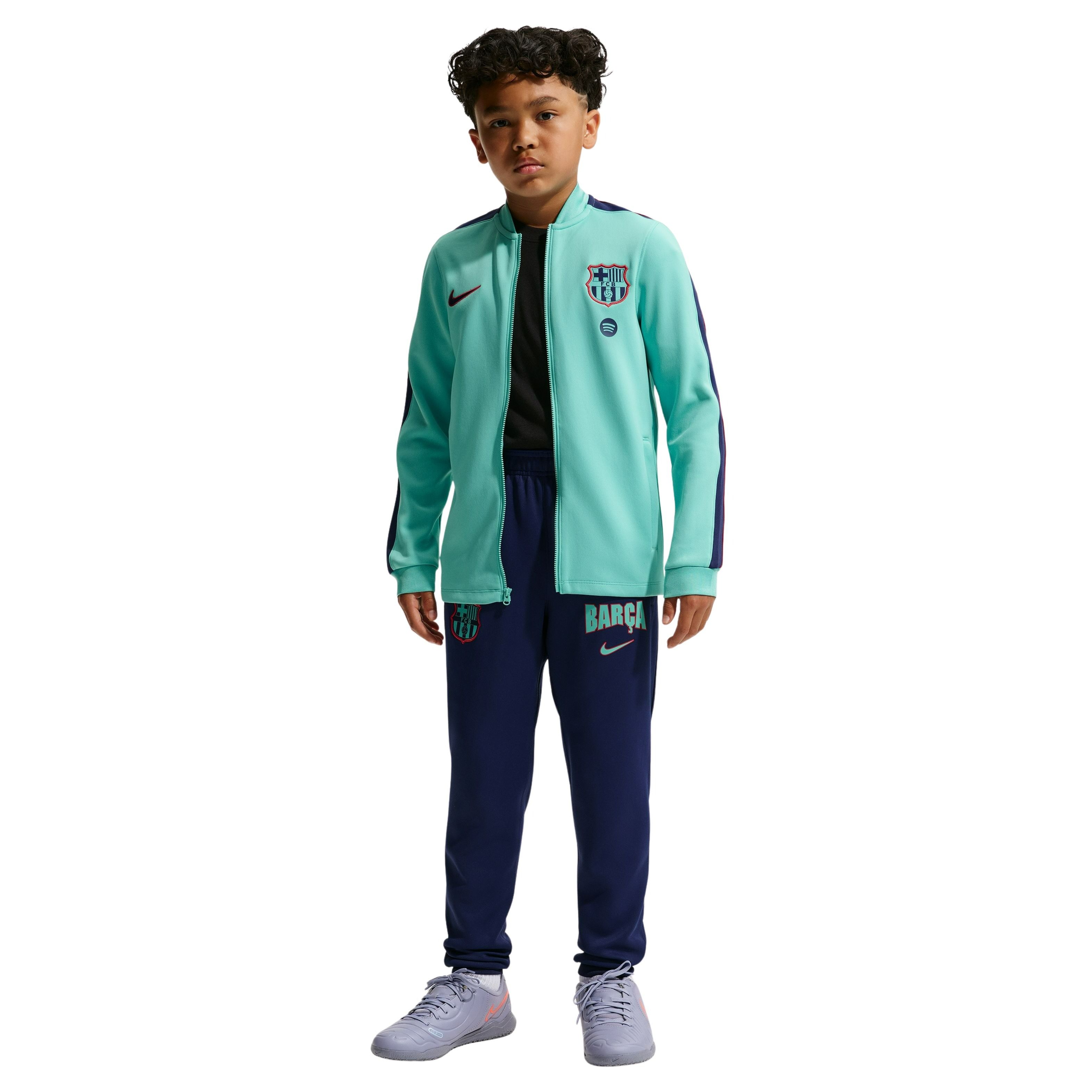 Nike FC Barcelona Strike Trainingspak 2026-2027 Kids Lichtgroen Donkerblauw Rood