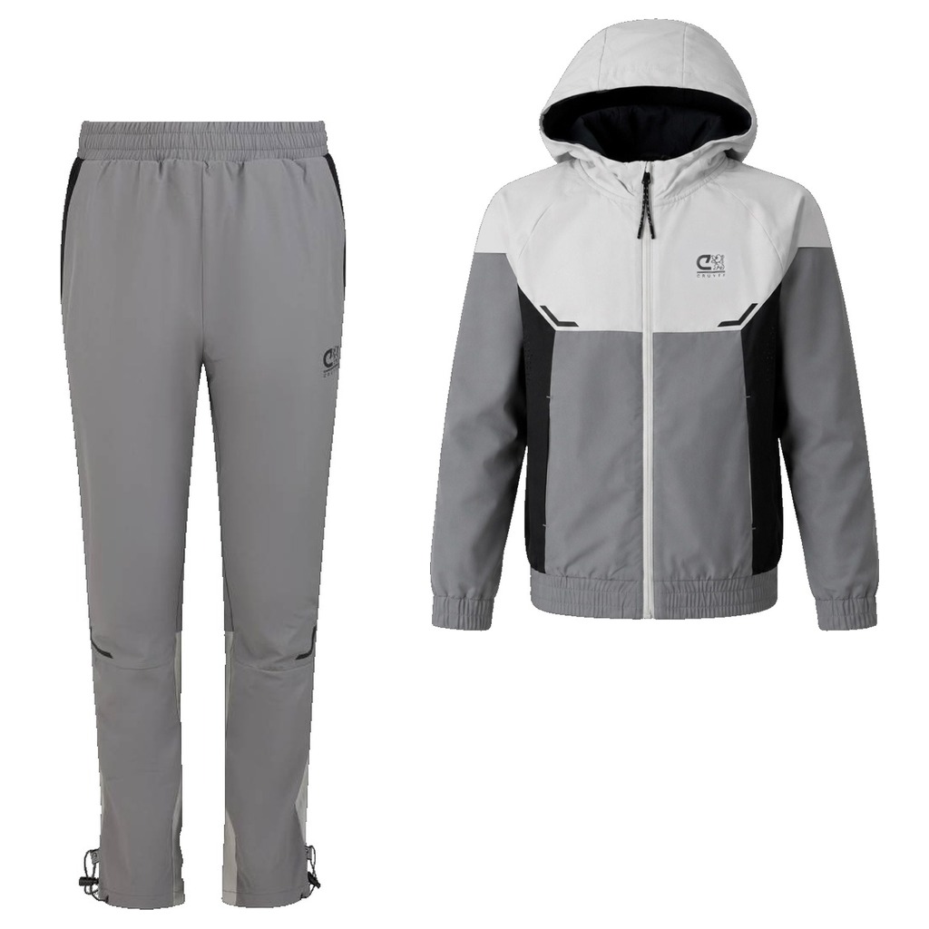 Cruyff Elite 2.0 Trainingspak Kids Grijs Lichtgrijs Zwart