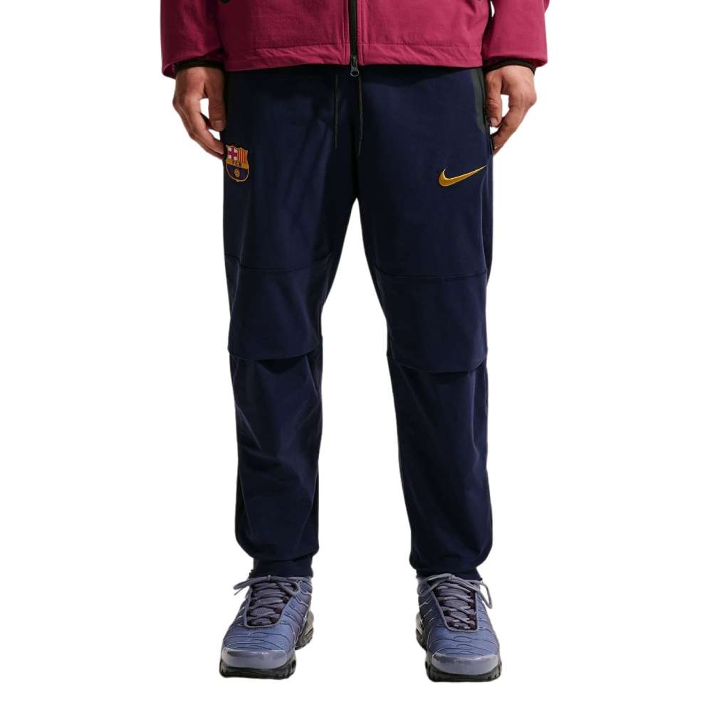 Nike FC Barcelona Tech Woven Trainingsbroek 2026-2027 Donkerblauw Geel