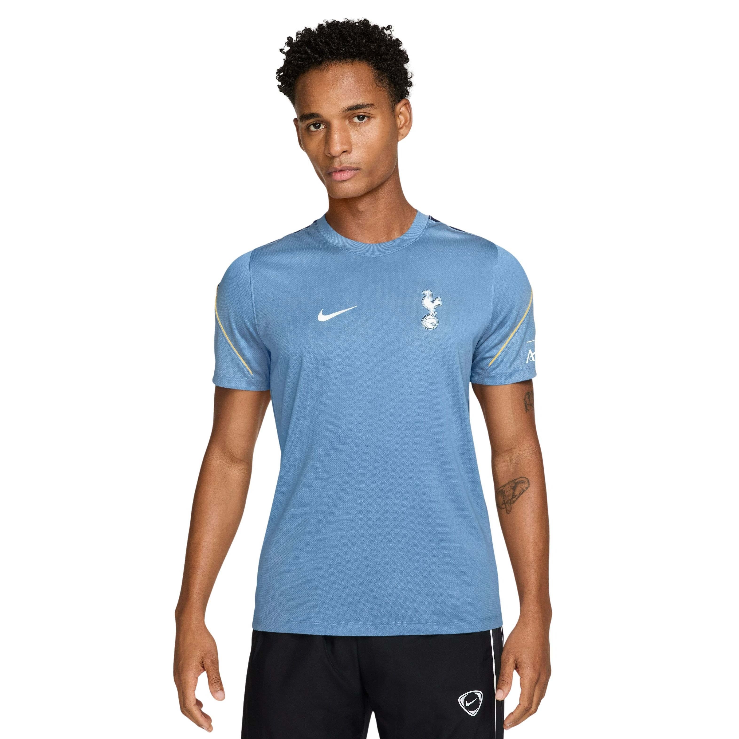 Nike Tottenham Hotspur Strike Trainingsshirt 2026-2027 Lichtblauw Geel Donkerblauw Wit