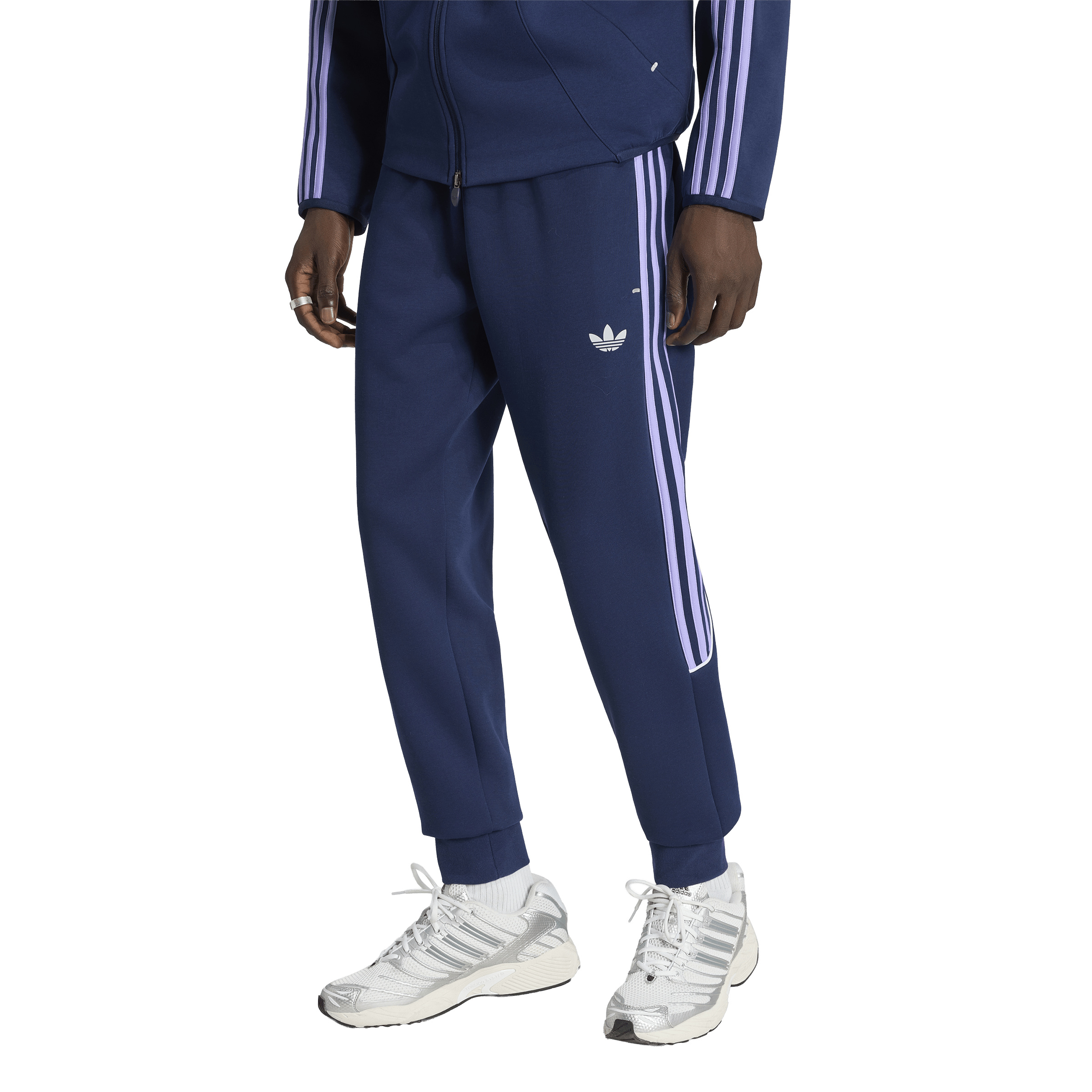 Adidas Spacer Originals Trainingsbroek Donkerblauw Paars Wit