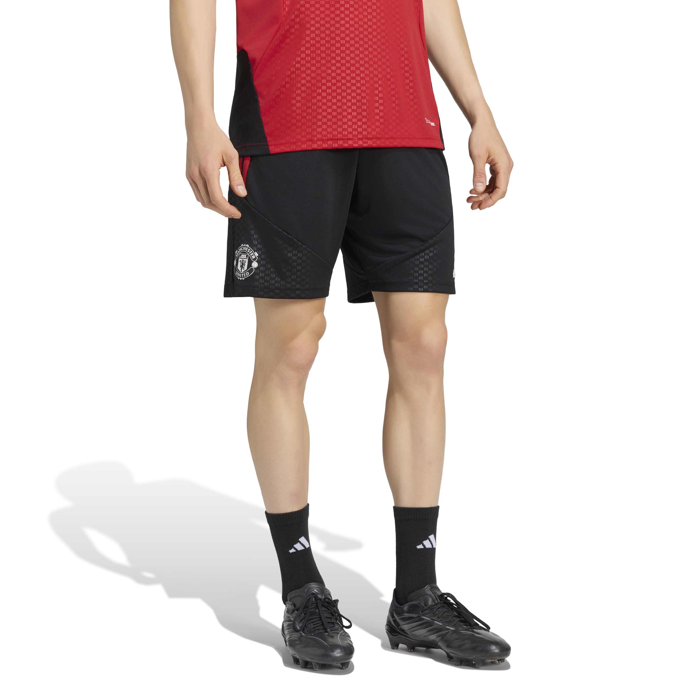 Adidas Manchester United Trainingsbroekje 2026-2027 Zwart Rood Wit