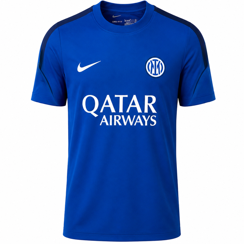 Nike Inter Milan Strike Trainingsshirt 2026-2027 Kids Blauw Donkerblauw Wit