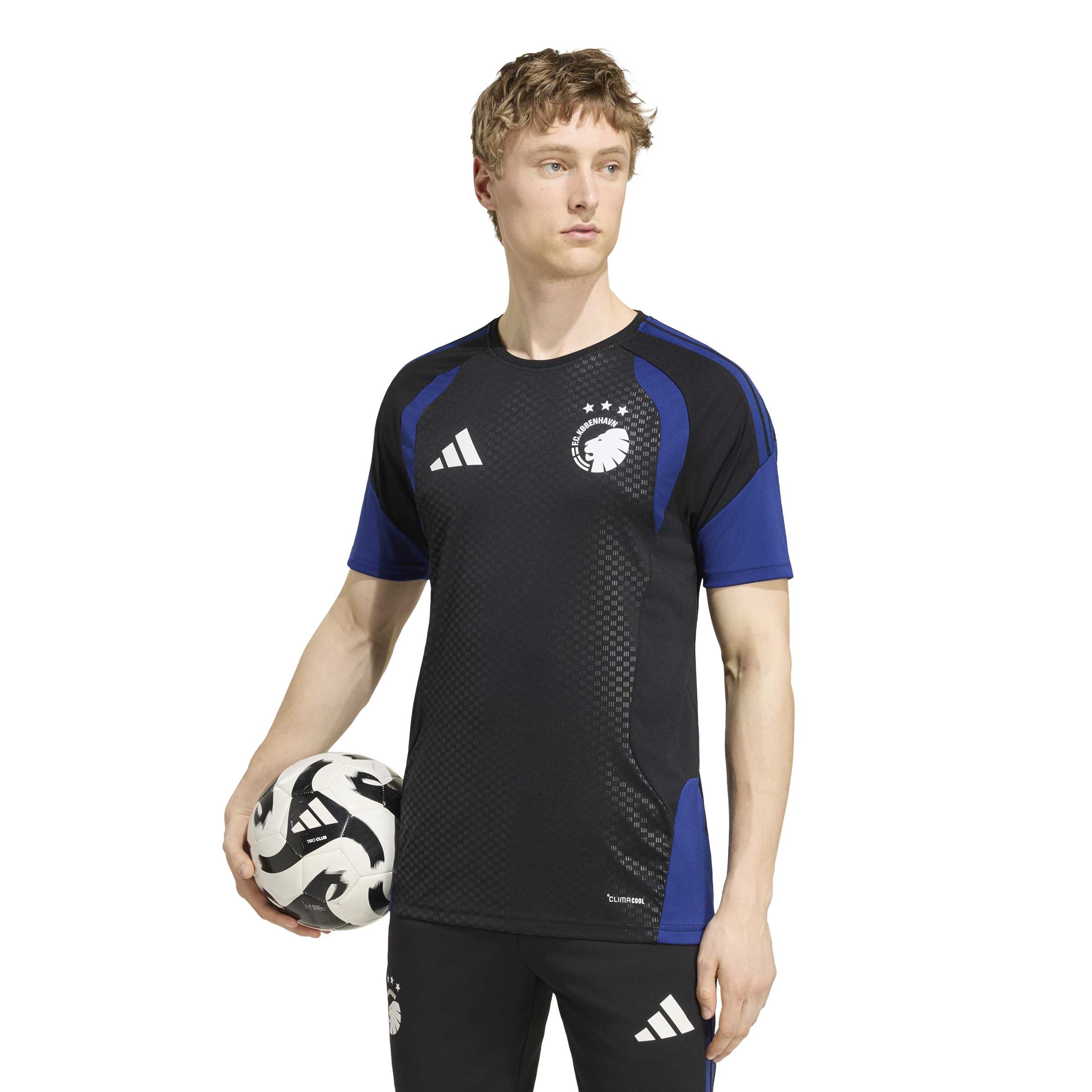 Adidas Kopenhagen Trainingsshirt 2026-2027 Zwart Donkerblauw Wit