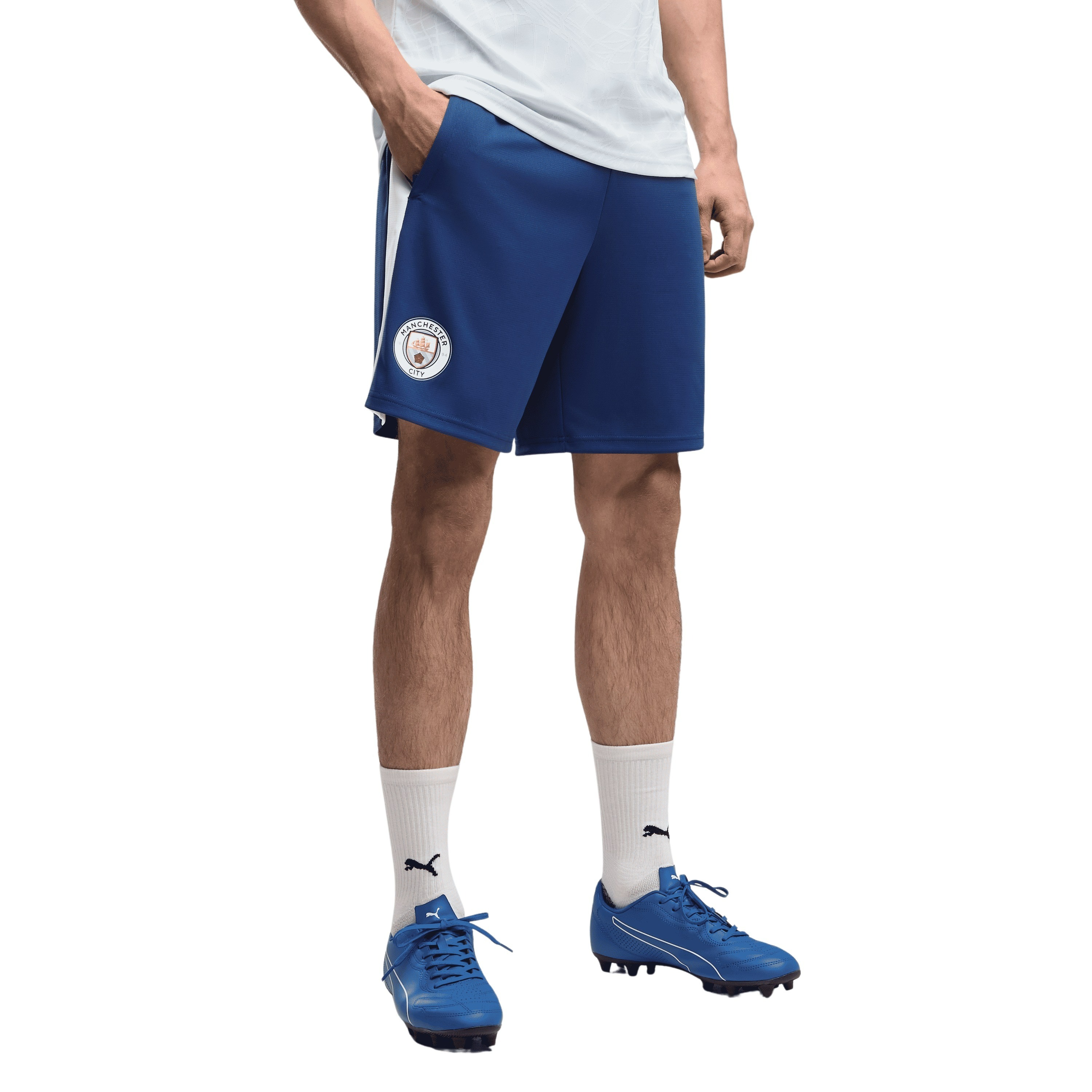 PUMA Manchester City Trainingsbroekje 2026-2027 Donkerblauw Lichtblauw