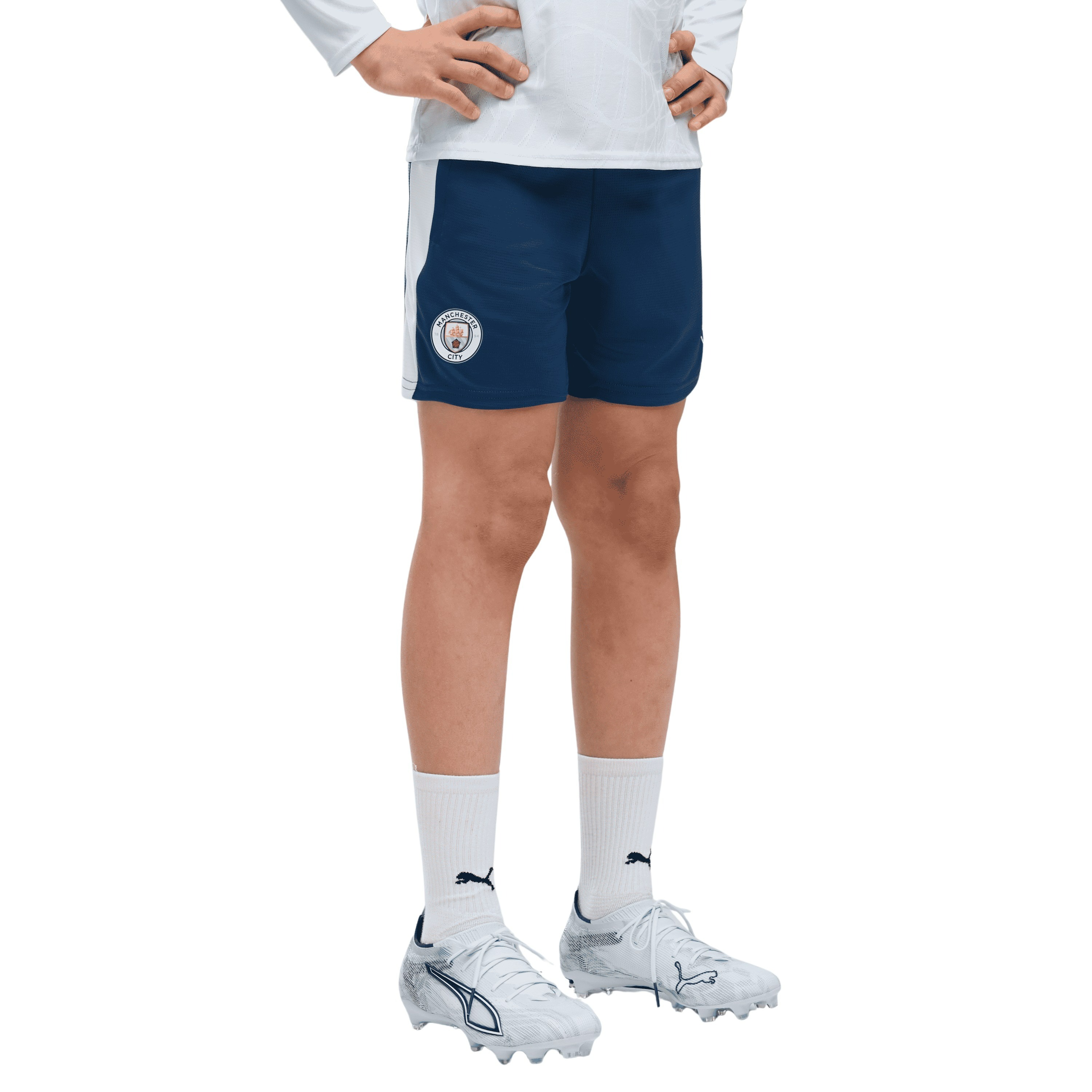PUMA Manchester City Trainingsbroekje 2026-2027 Kids Donkerblauw Lichtblauw