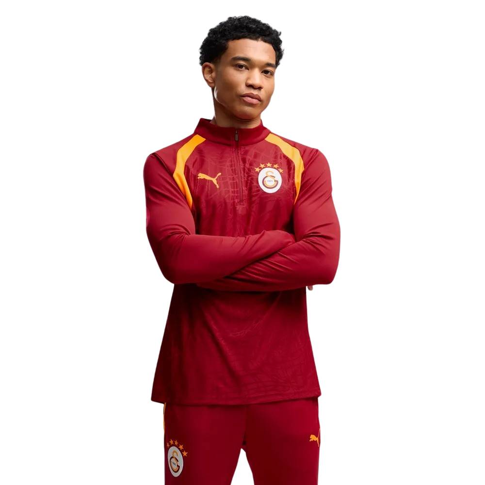 PUMA Galatasaray SK Trainingstrui 1/4-Zip 2026-2027 Rood Oranje