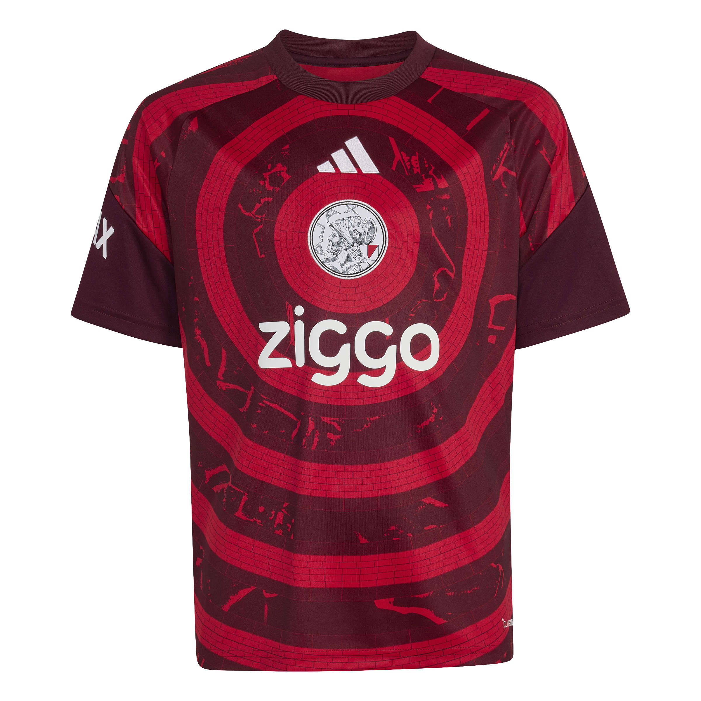 Adidas Ajax Pre-Match Trainingsshirt 2026-2027 Kids Rood