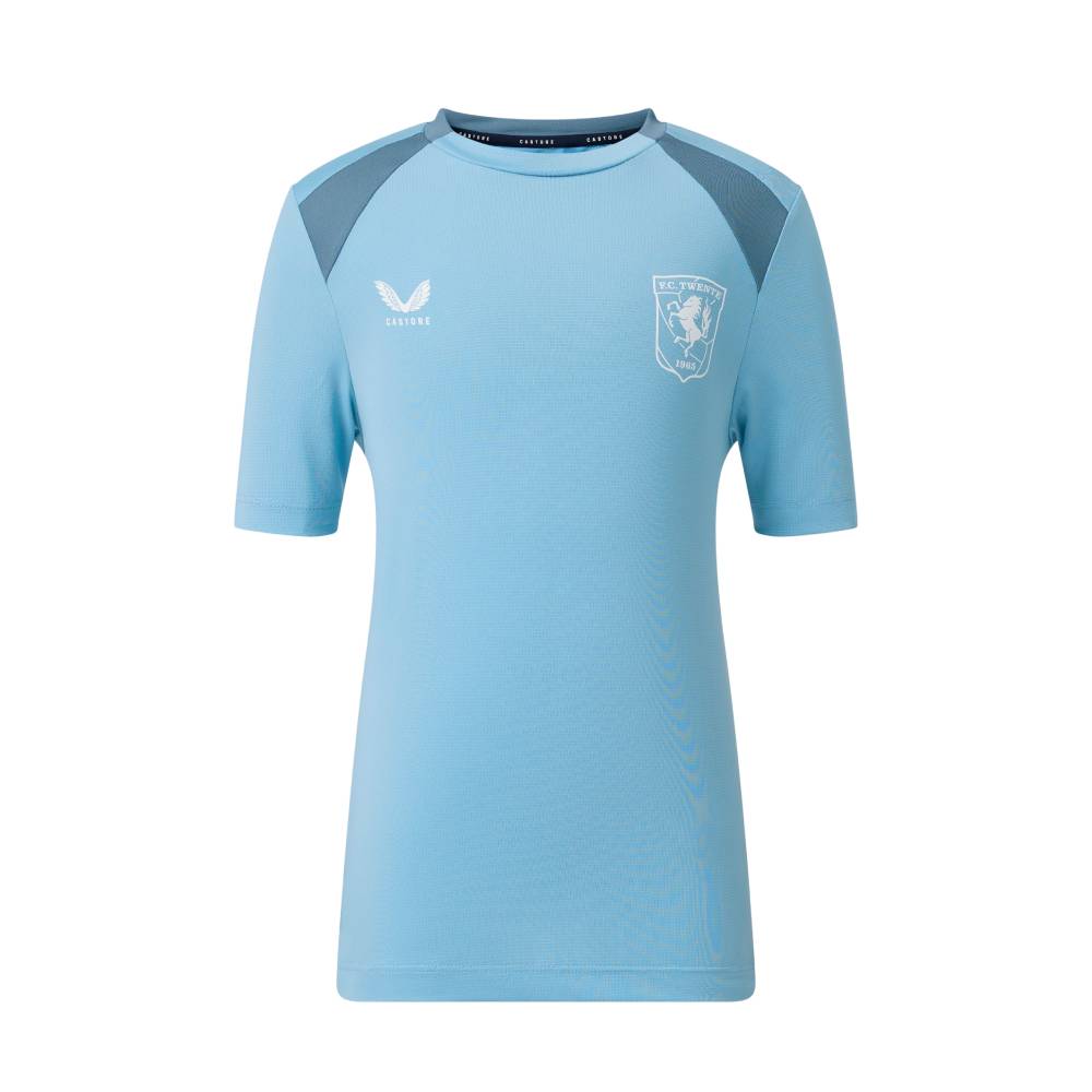Castore FC Twente Trainingsshirt 2026-2027 Kids Lichtblauw Donkerblauw