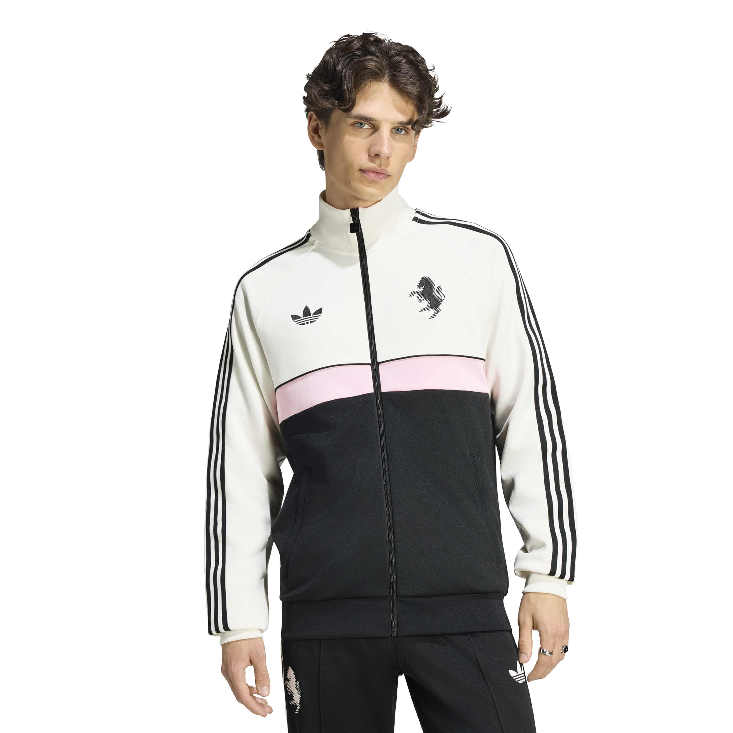 Adidas Juventus Originals Trainingsjack Wit Zwart Roze