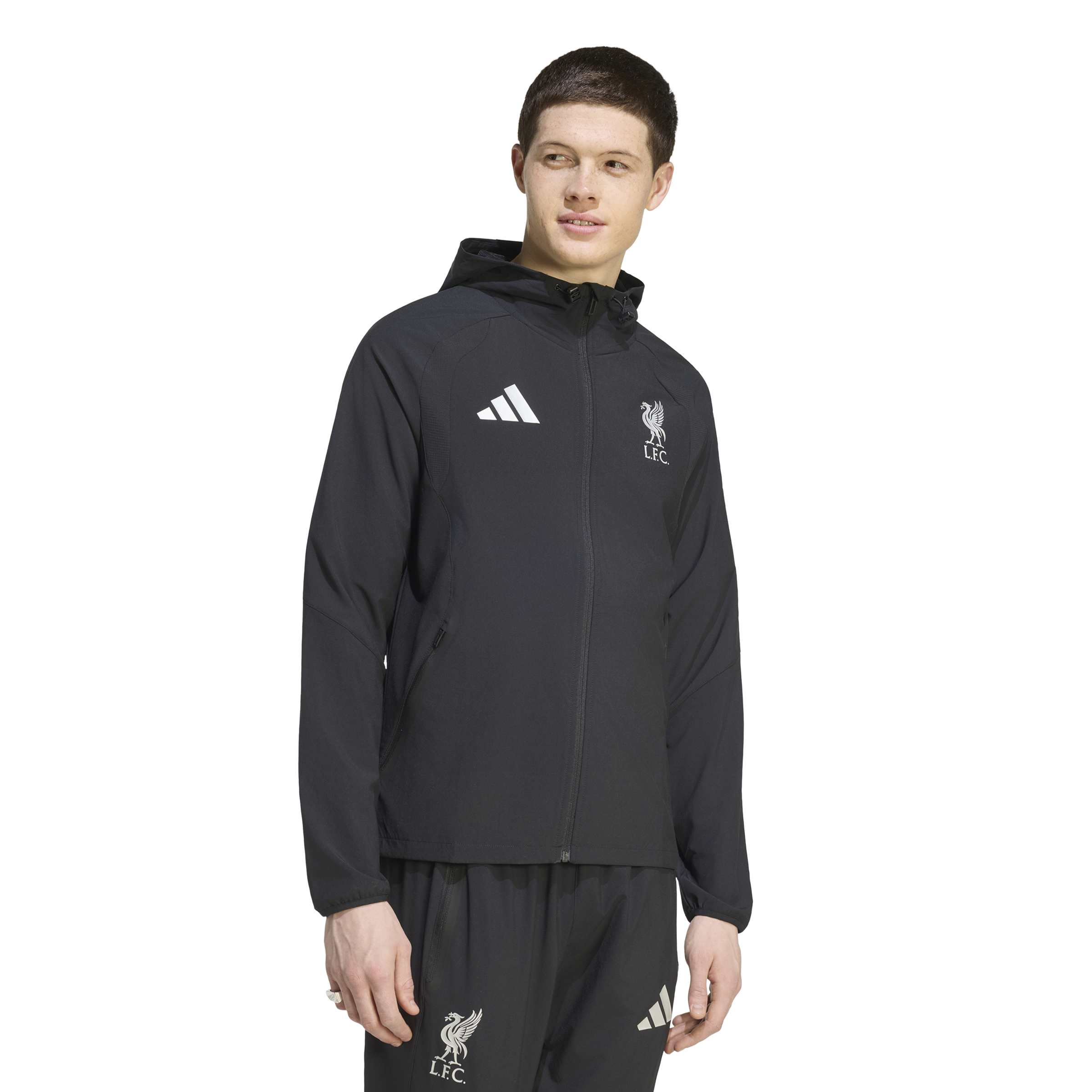 Adidas Liverpool Tiro Travel Trainingsjack 2026-2027 Zwart Wit