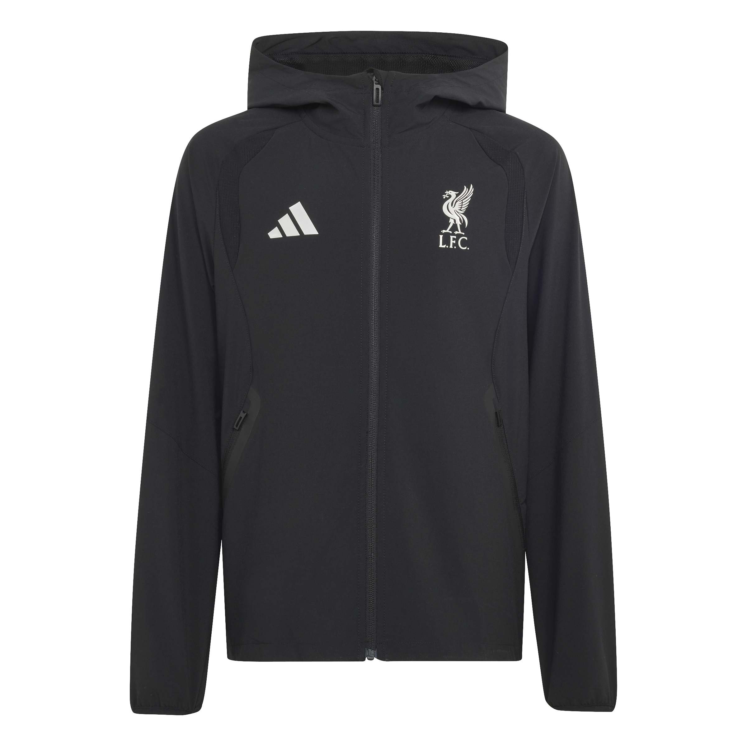 Adidas Liverpool Tiro Travel Trainingsjack 2026-2027 Kids Zwart Wit