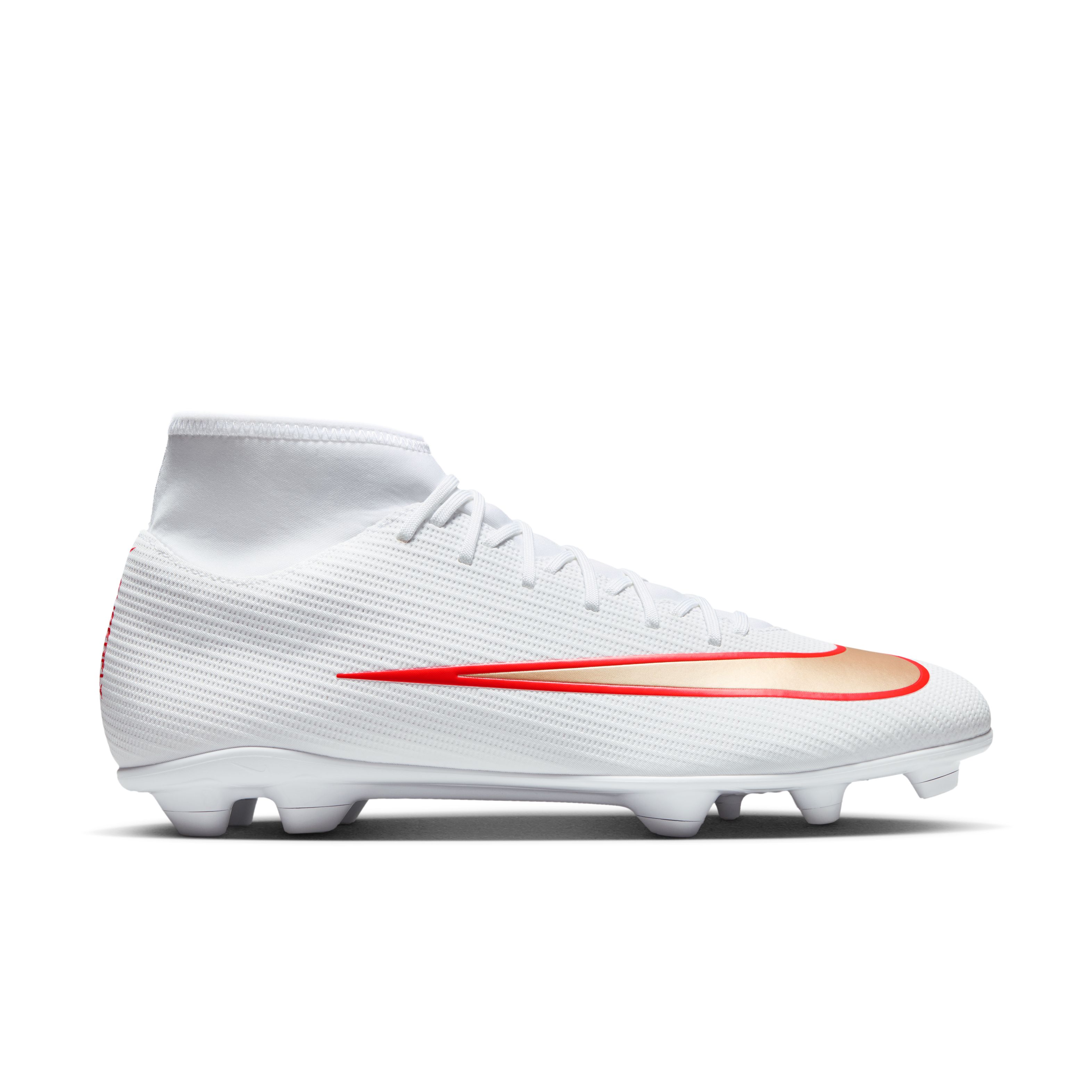 Nike Mercurial Superfly 11 Club Gras / Kunstgras Voetbalschoenen (MG) Wit Felrood Goud, foto 2