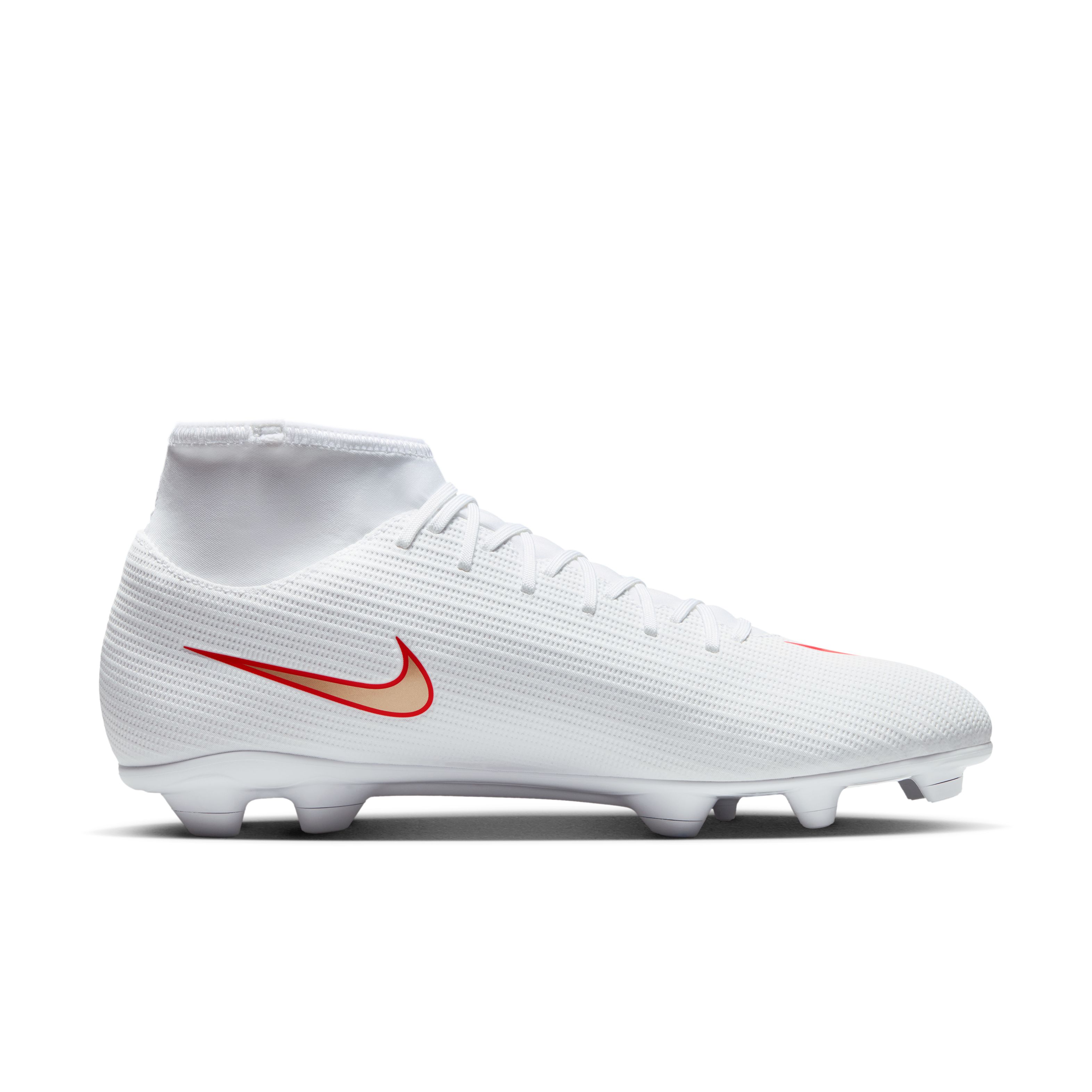 Nike Mercurial Superfly 11 Club Gras / Kunstgras Voetbalschoenen (MG) Wit Felrood Goud, foto 3