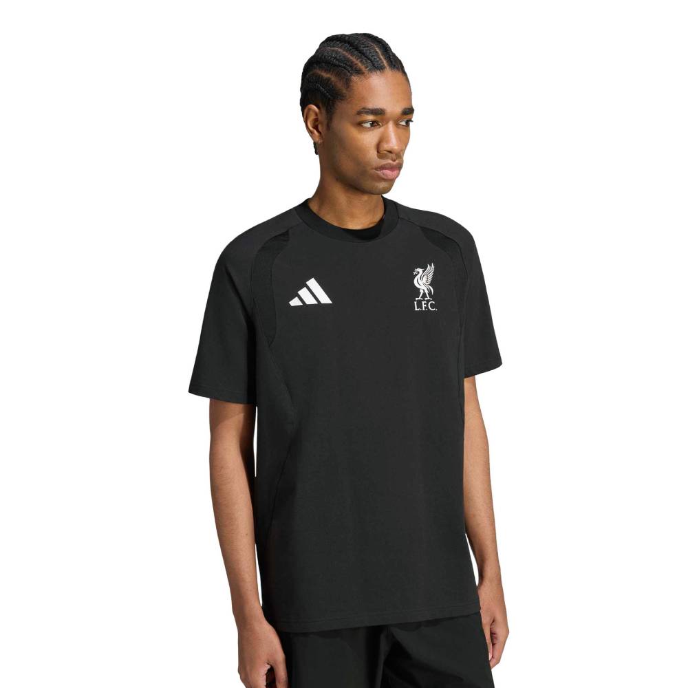 Adidas Liverpool Tiro Travel T-Shirt 2026-2027 Zwart Wit