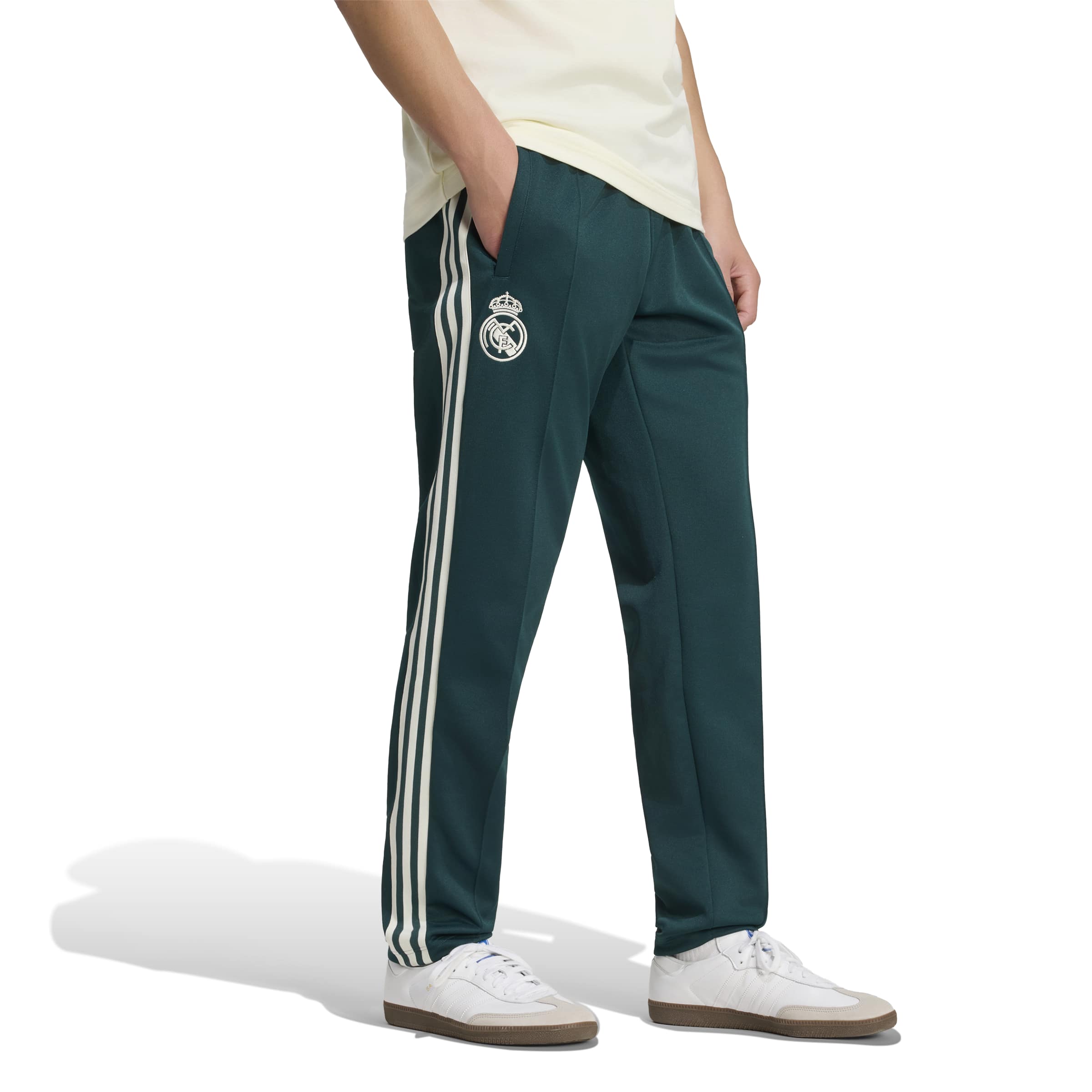 Adidas Real Madrid Originals Trainingsbroek Donkergroen Beige