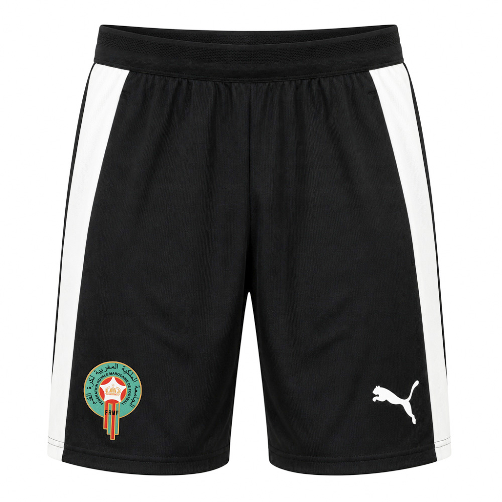 PUMA Marokko Trainingsbroekje 2026-2028 Zwart Wit