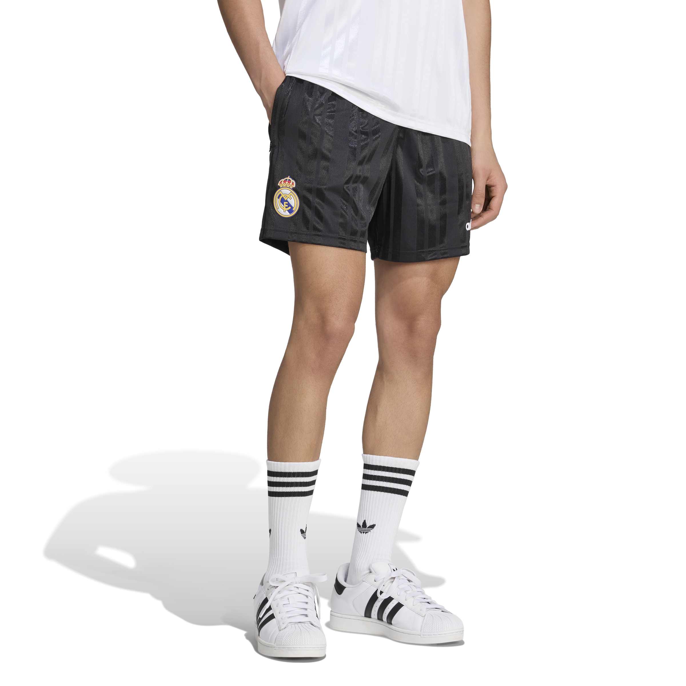 Adidas Real Madrid EQT Trainingsbroekje 2026-2027 Zwart Wit