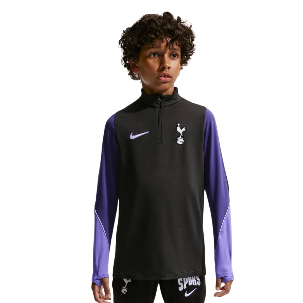 Nike Tottenham Hotspur Strike Trainingstrui 1/4-Zip 2026-2027 Kids Zwart Paars Wit