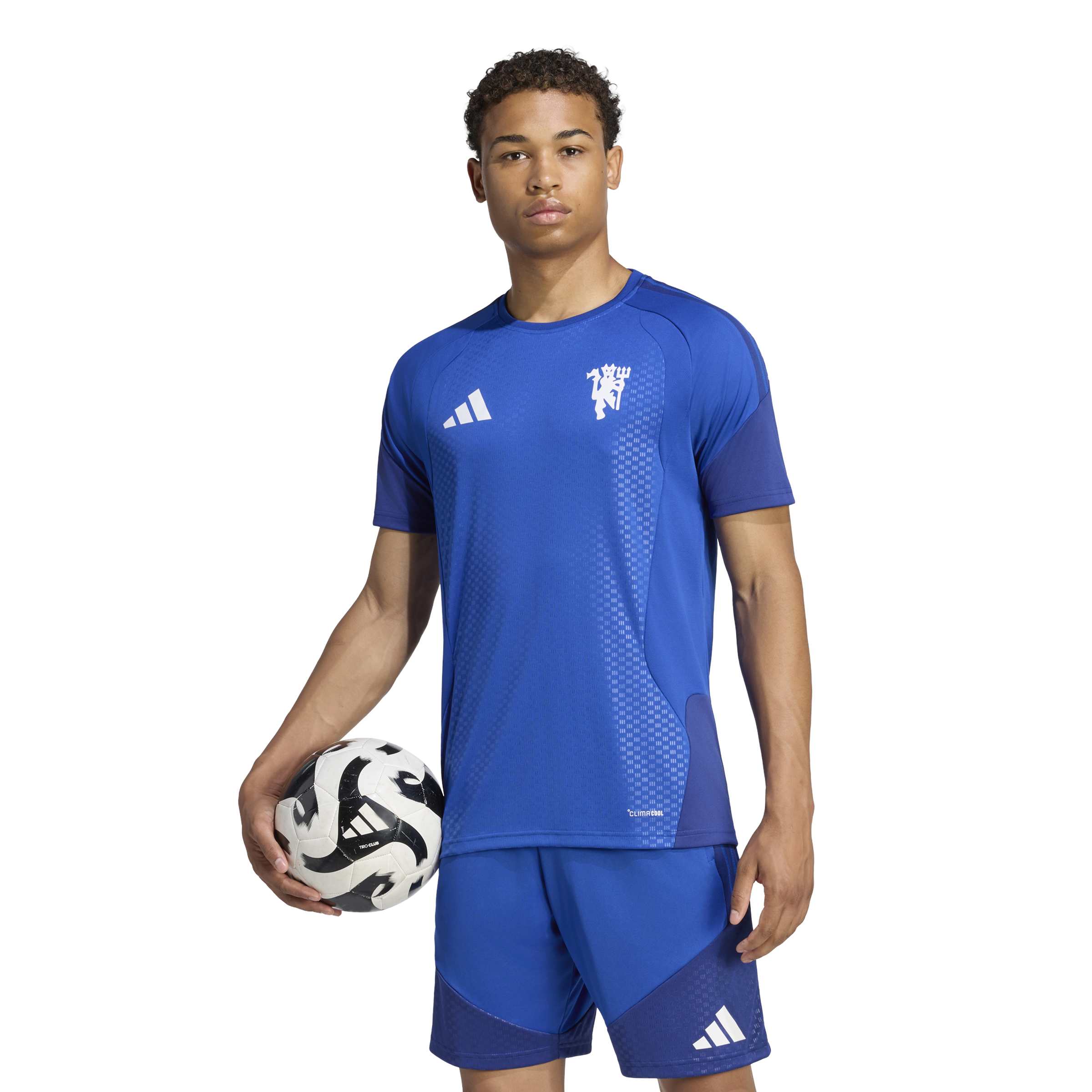 Adidas Manchester United Europees Trainingsshirt 2026-2027 Donkerblauw Wit