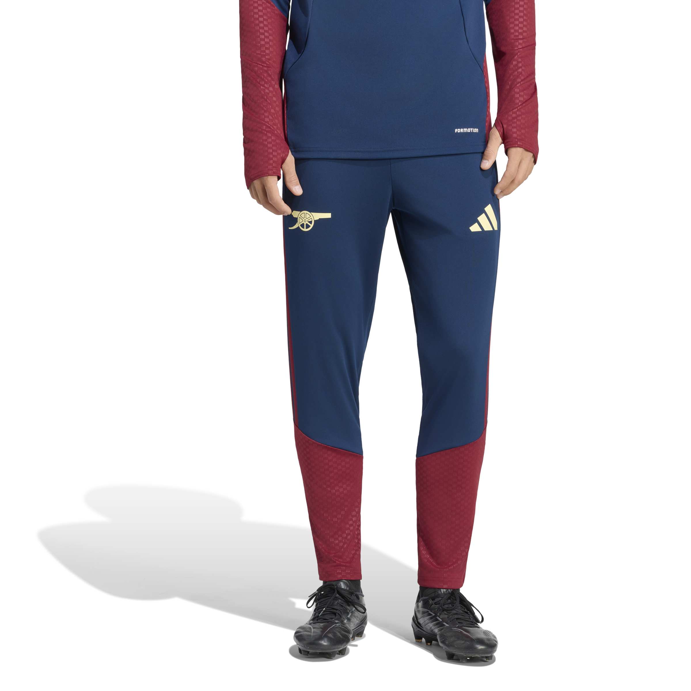 Adidas Arsenal Europees Trainingsbroek 2026-2027 Donkerblauw Rood Lichtgeel
