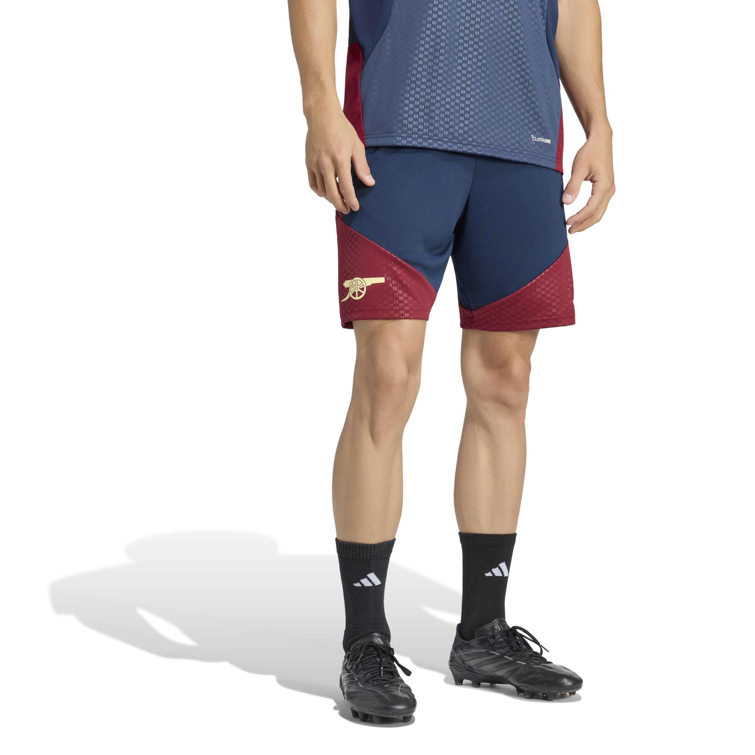 Adidas Arsenal Europees Trainingsbroekje 2026-2027 Donkerblauw Rood Lichtgeel