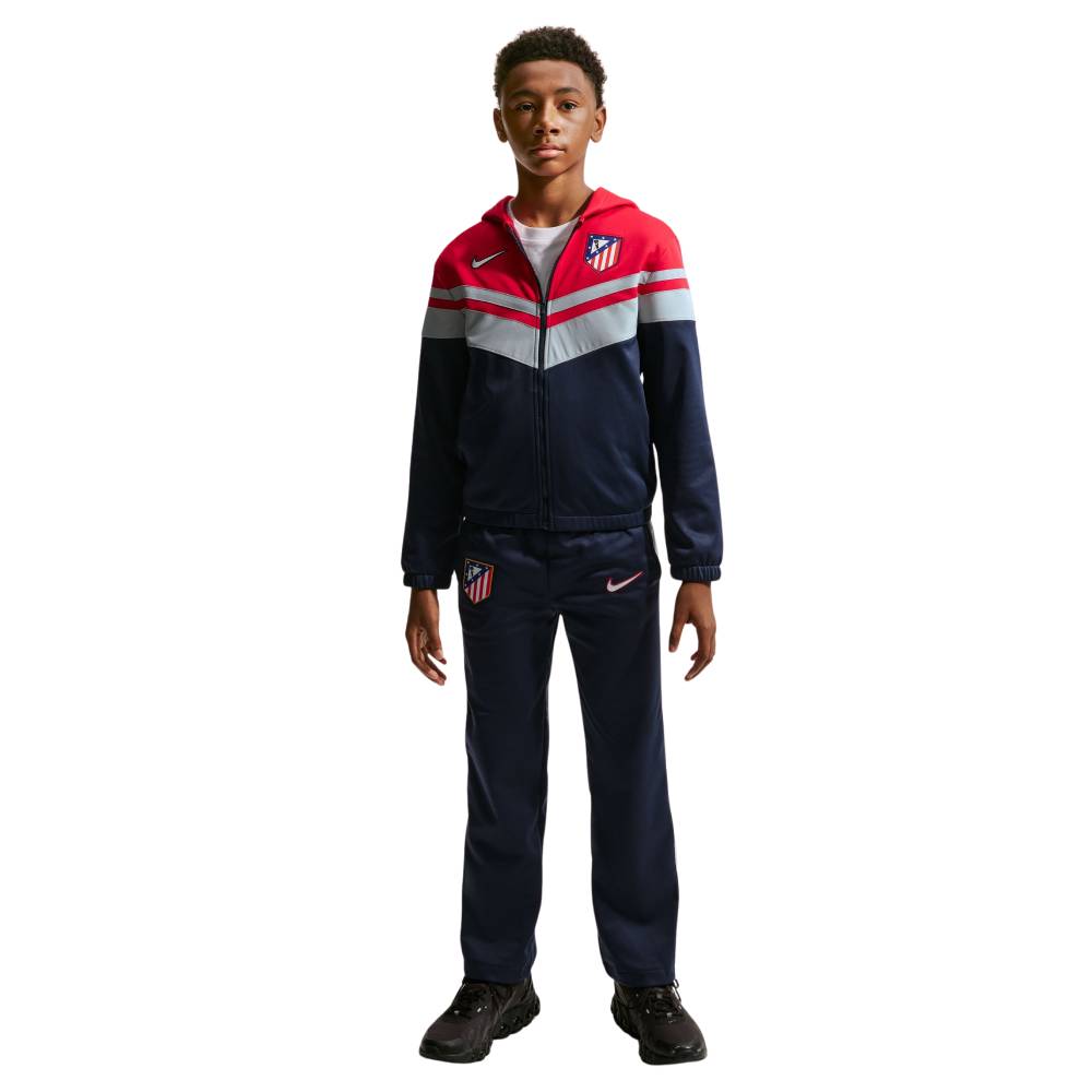 Nike Atletico Madrid Sportswear Trainingspak 2026-2027 Kids Donkerblauw Rood Grijs