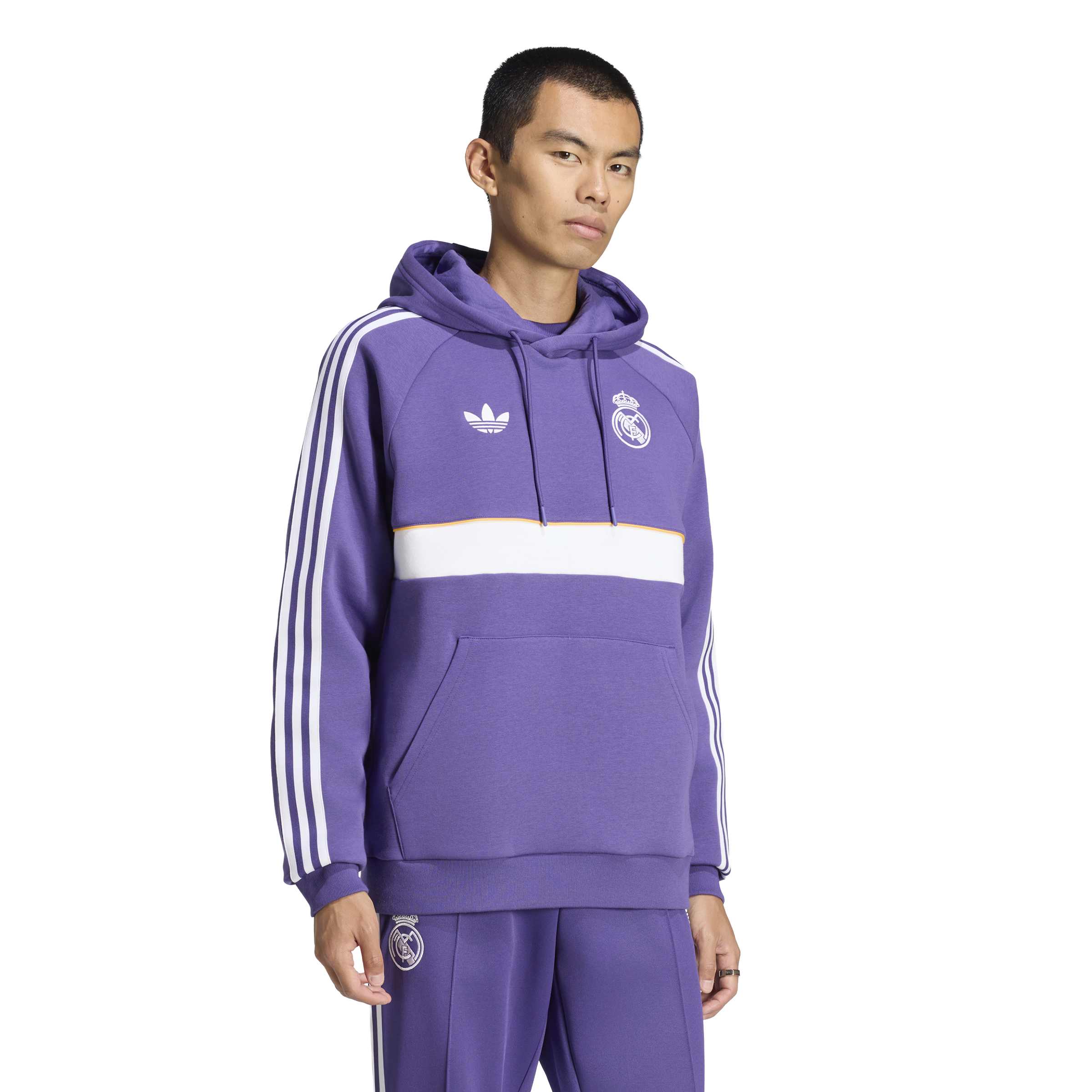 Adidas Real Madrid Originals Hoodie Paars Wit Oranje