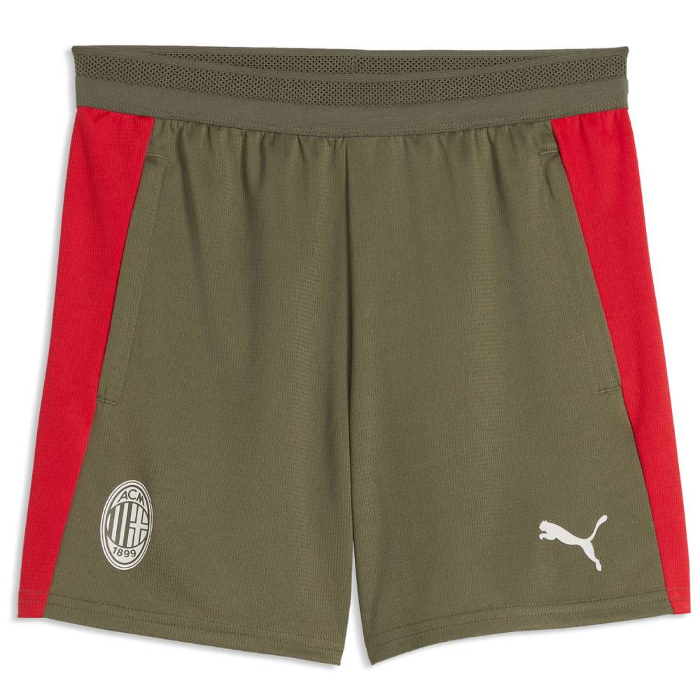 PUMA AC Milan Trainingsbroekje 2026-2027 Kids Donkergroen Rood Wit
