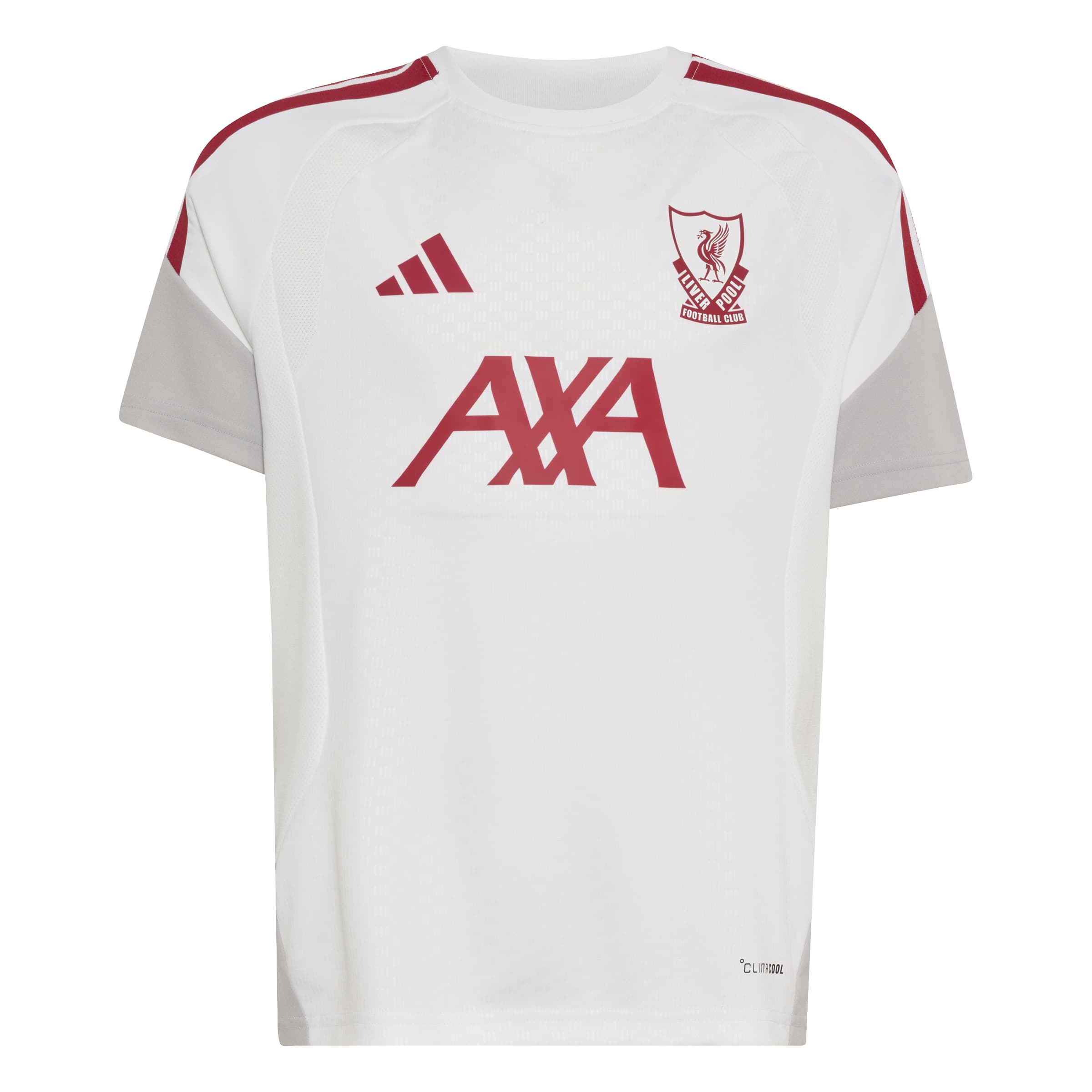 Adidas Liverpool Europees Trainingsshirt 2026-2027 Kids Wit Rood Grijs