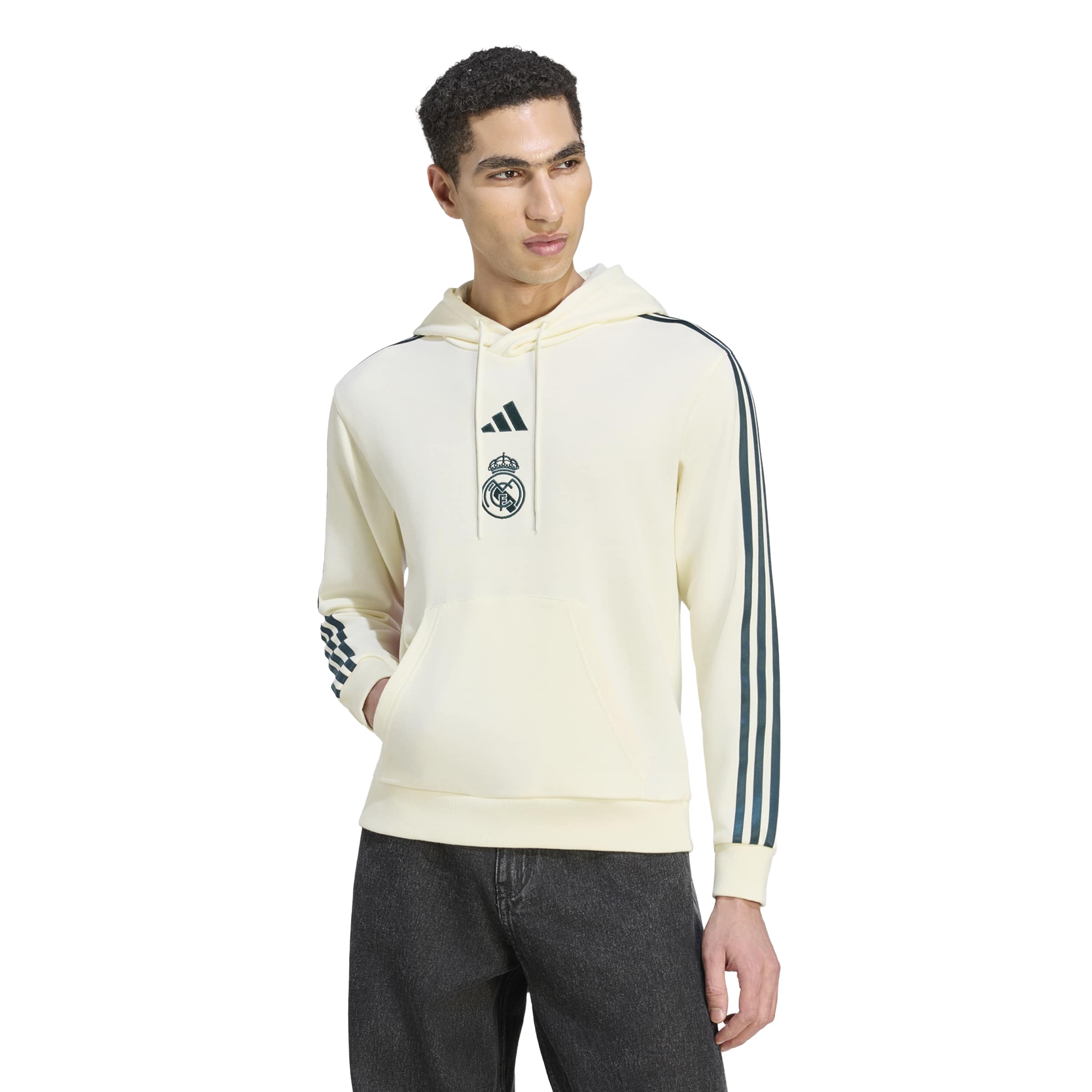Adidas Real Madrid Farm Hoodie Beige Donkergroen Roze