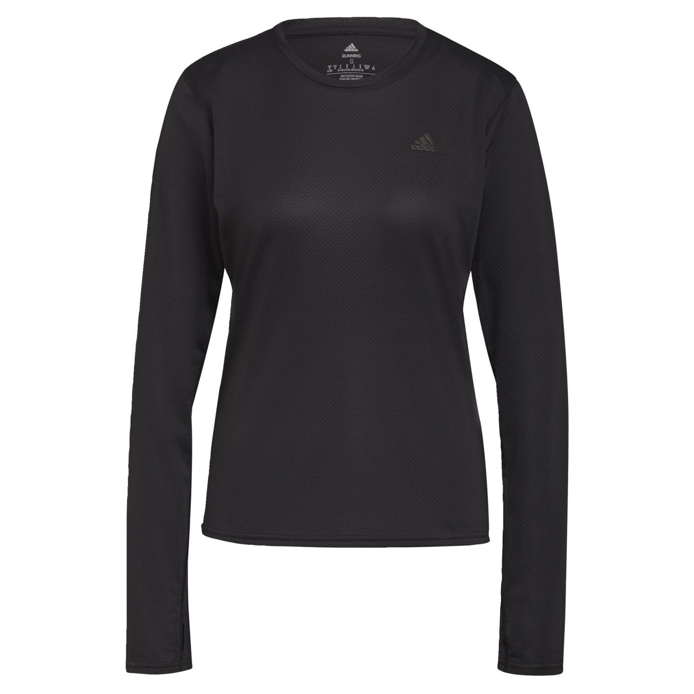 adidas Run Icons Running Longsleeve Dames Zwart