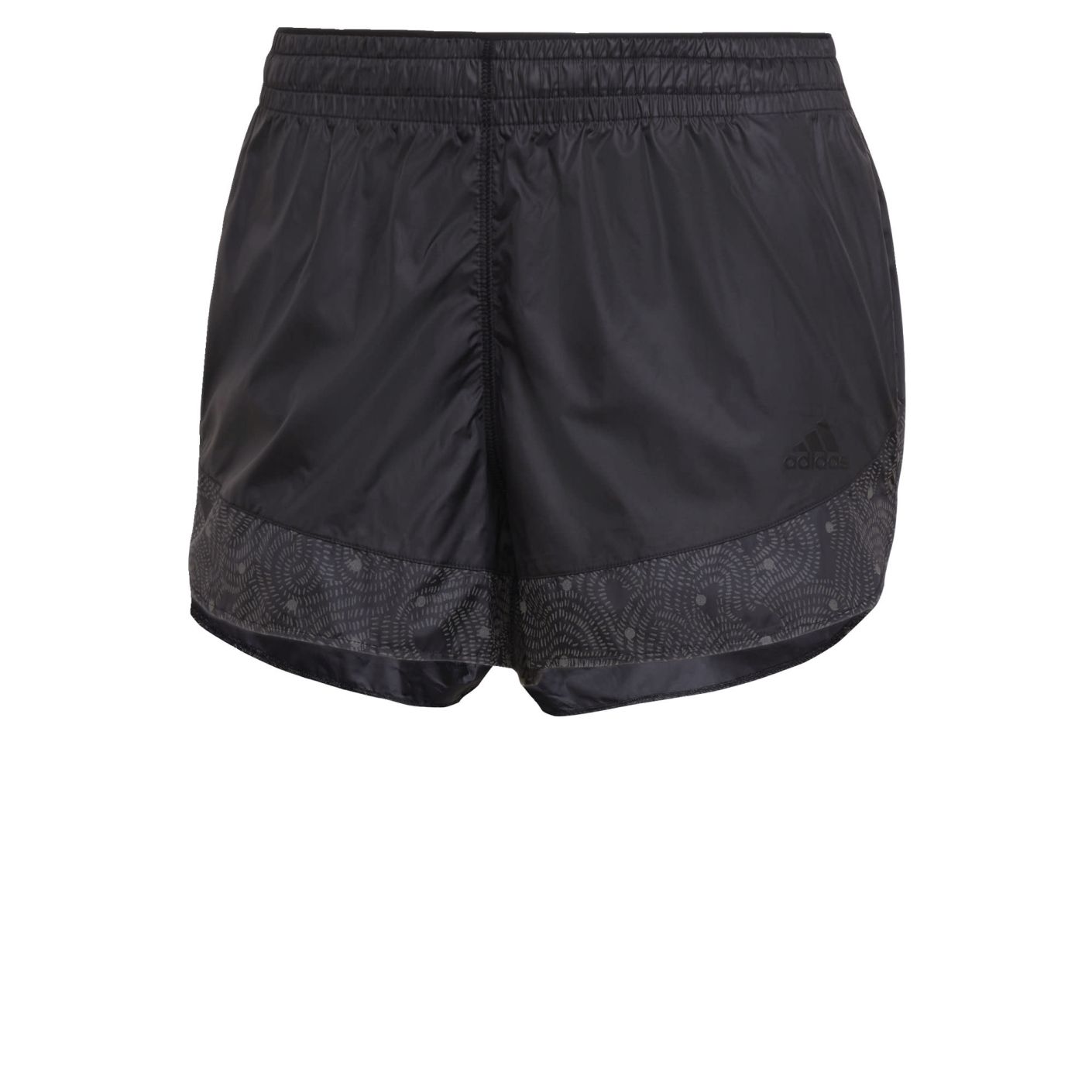 adidas Run Fast Radically Reflective Hardloopshort Dames Zwart