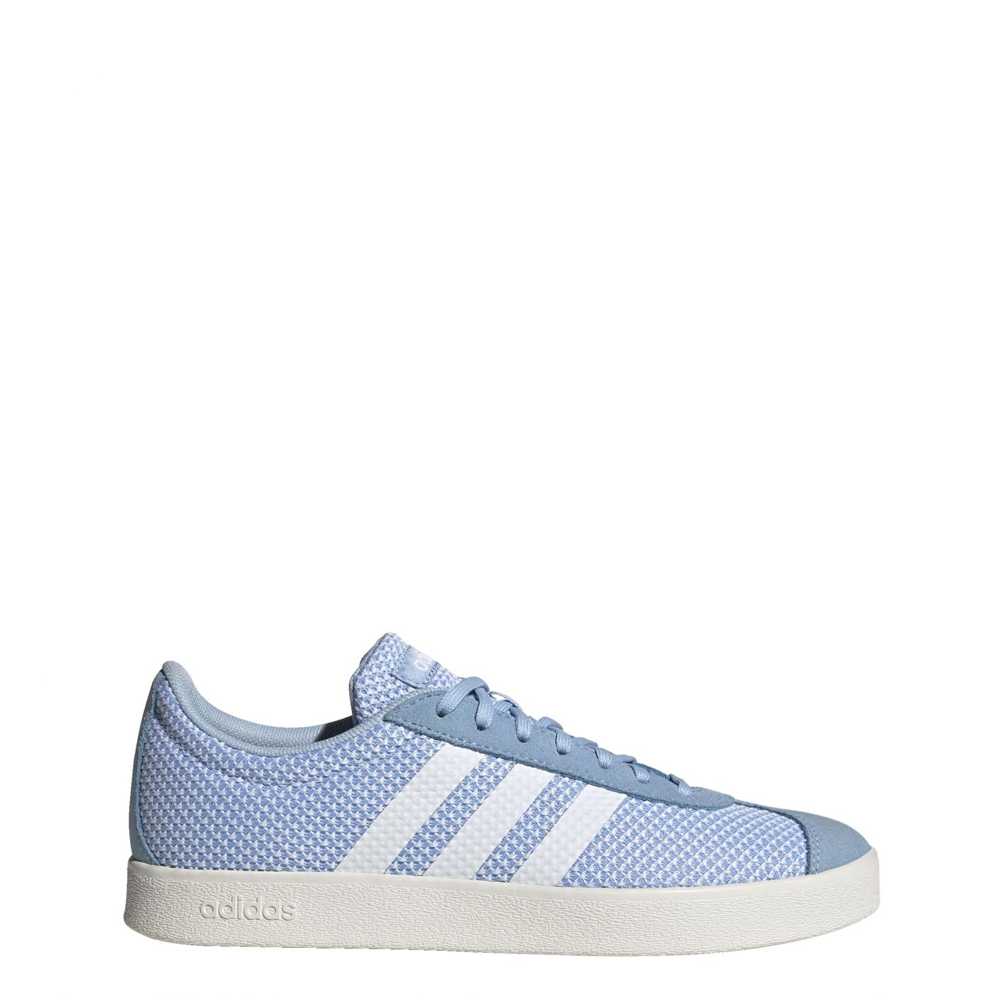 adidas VL Court 2.0 Sneaker Dames Lichtblauw Wit