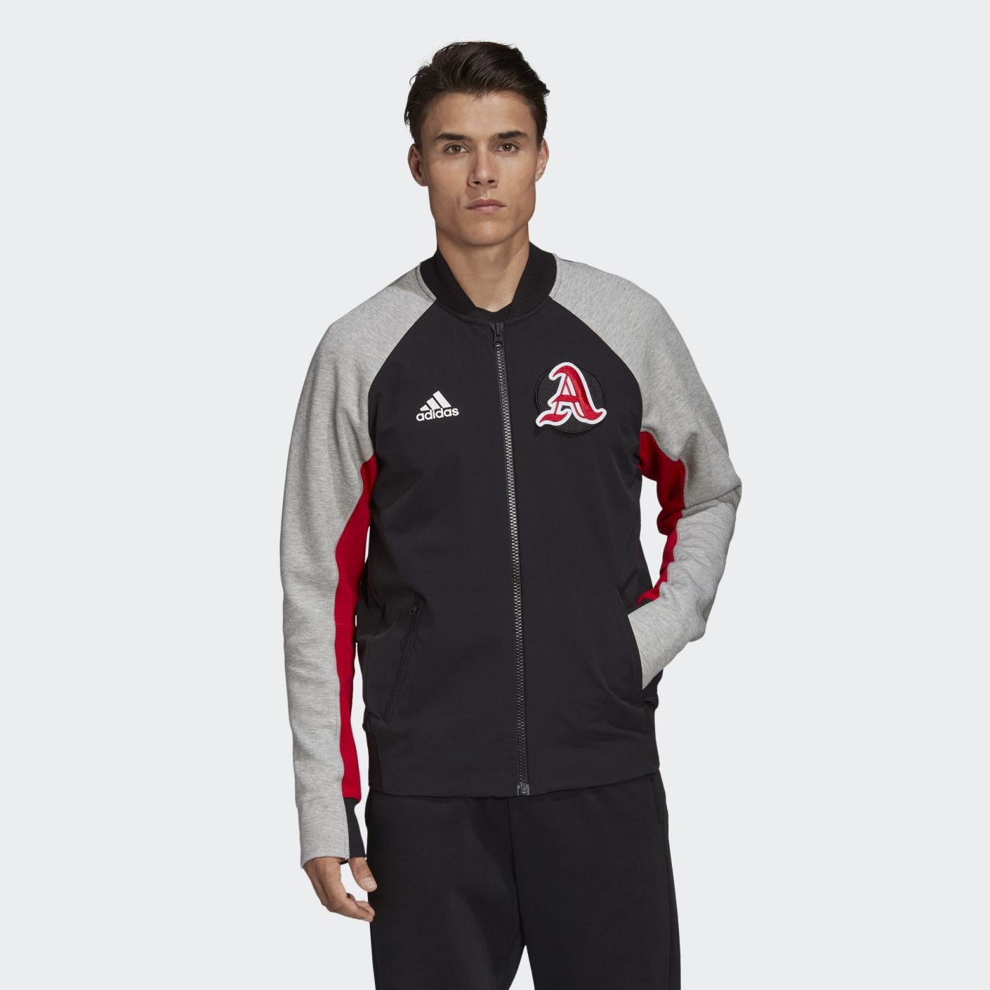 adidas VRCT Jack Zwart Grijs Rood