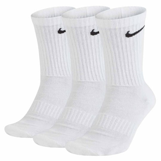 Lot de 3 paires de chaussettes de sport rembourrées Nike Everyday blanches