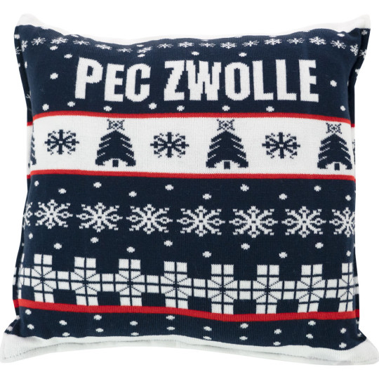 PEC Zwolle Kerstkussen (gebreid)
