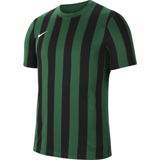 Nike Striped Division IV Maillot de Football Vert Noir