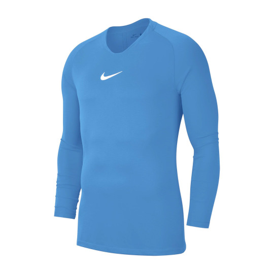 Nike Dri-FIT Park Sous-Maillot Manches Longues Bleu Clair Blanc